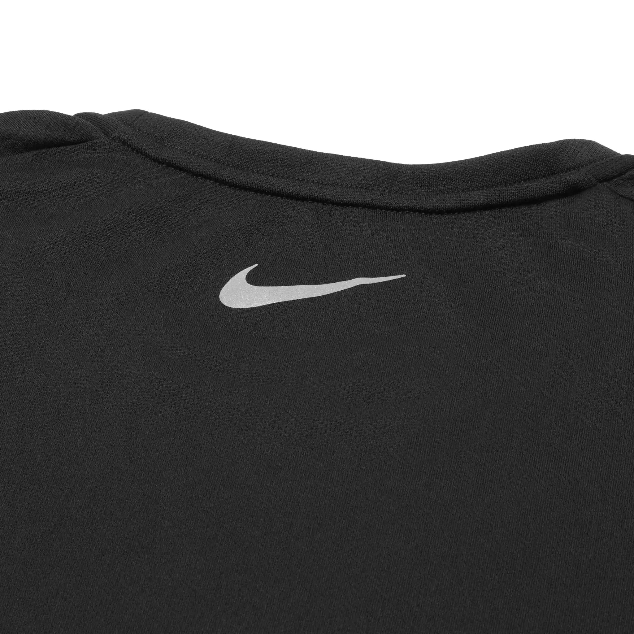 Back T Shirt detail view of Nike Flash Miler Black T-Shirts & Shorts FN3052-010 | FN3049-010