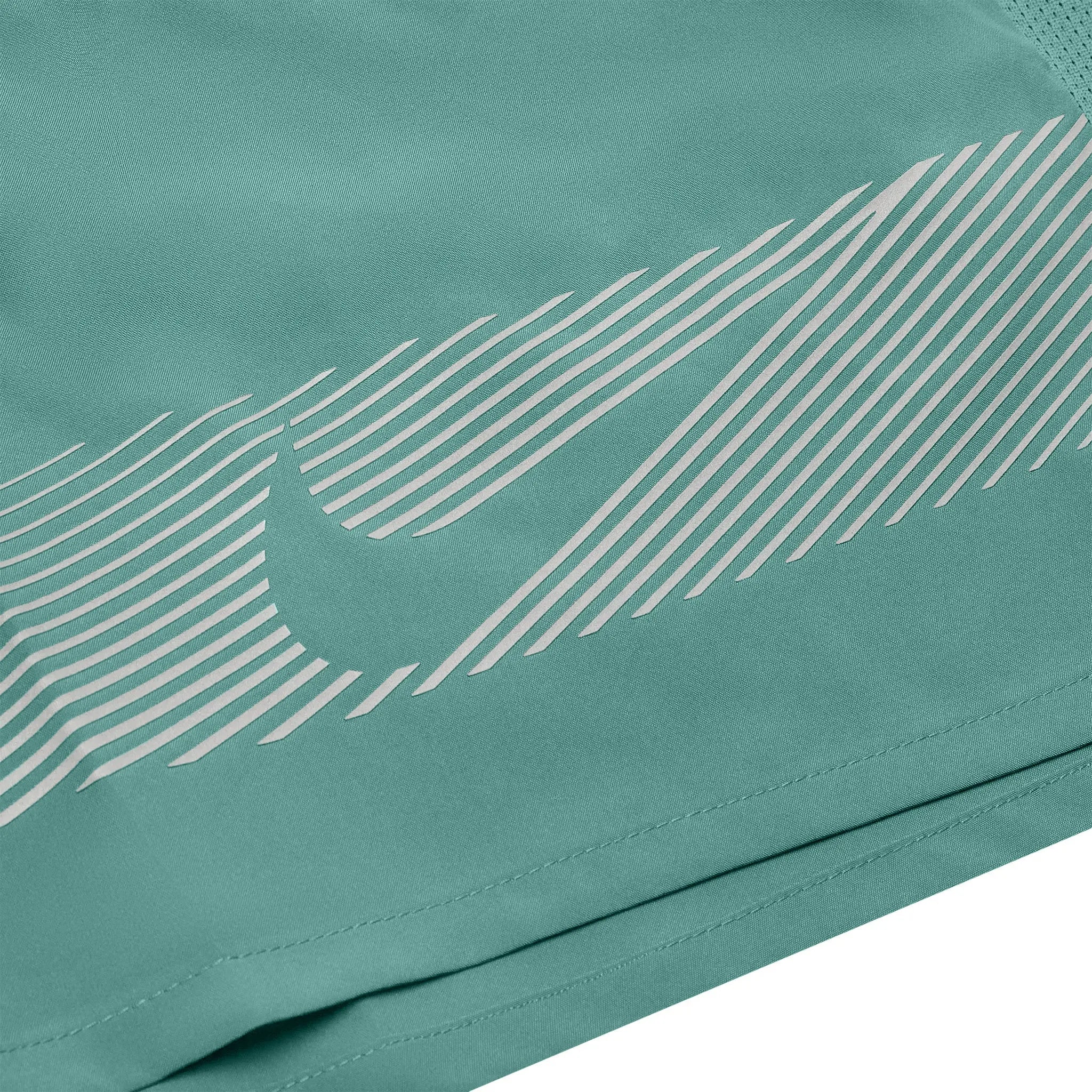 Shorts detail view of Nike Flash Miler Cyan Green T-Shirts & Shorts FN3052-361 | FN3049-361 