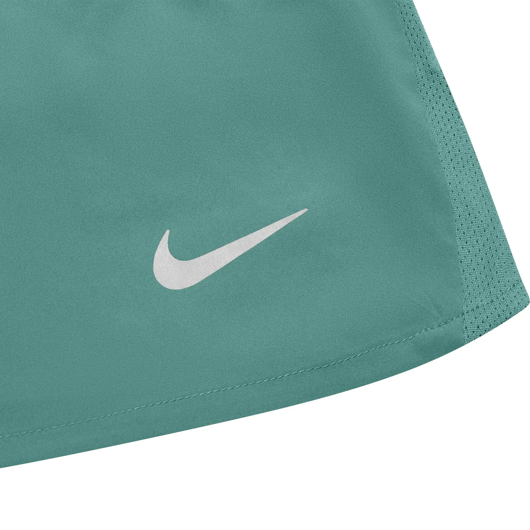 Logo view of Nike Flash Miler Cyan Green T-Shirts & Shorts FN3052-361 | FN3049-361 