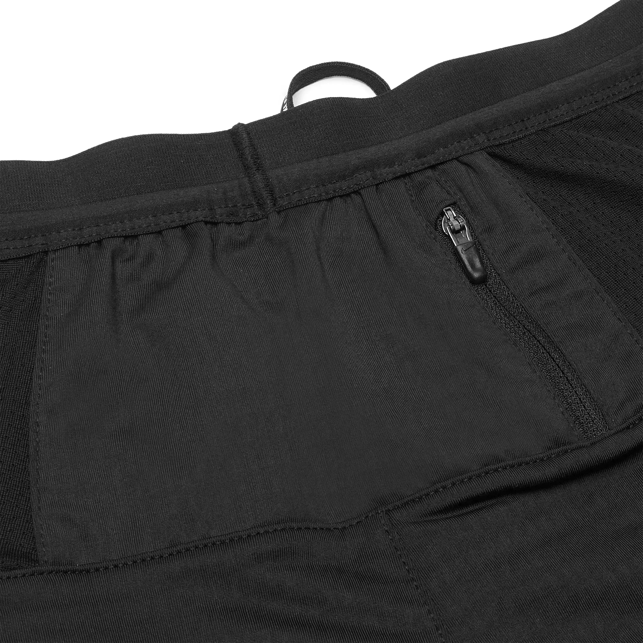 Back view of Nike Phenom Elite Knit Black Running Pants CU5504-010