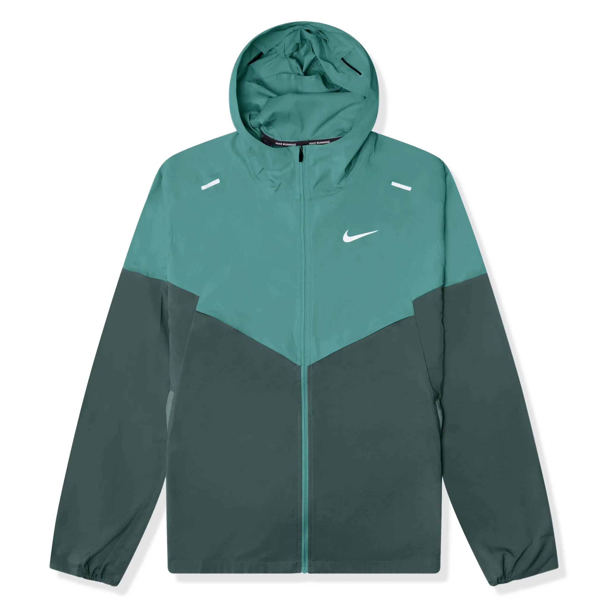 Front view of Nike Repel Packable Teal Windrunner Jacket CZ9071-379