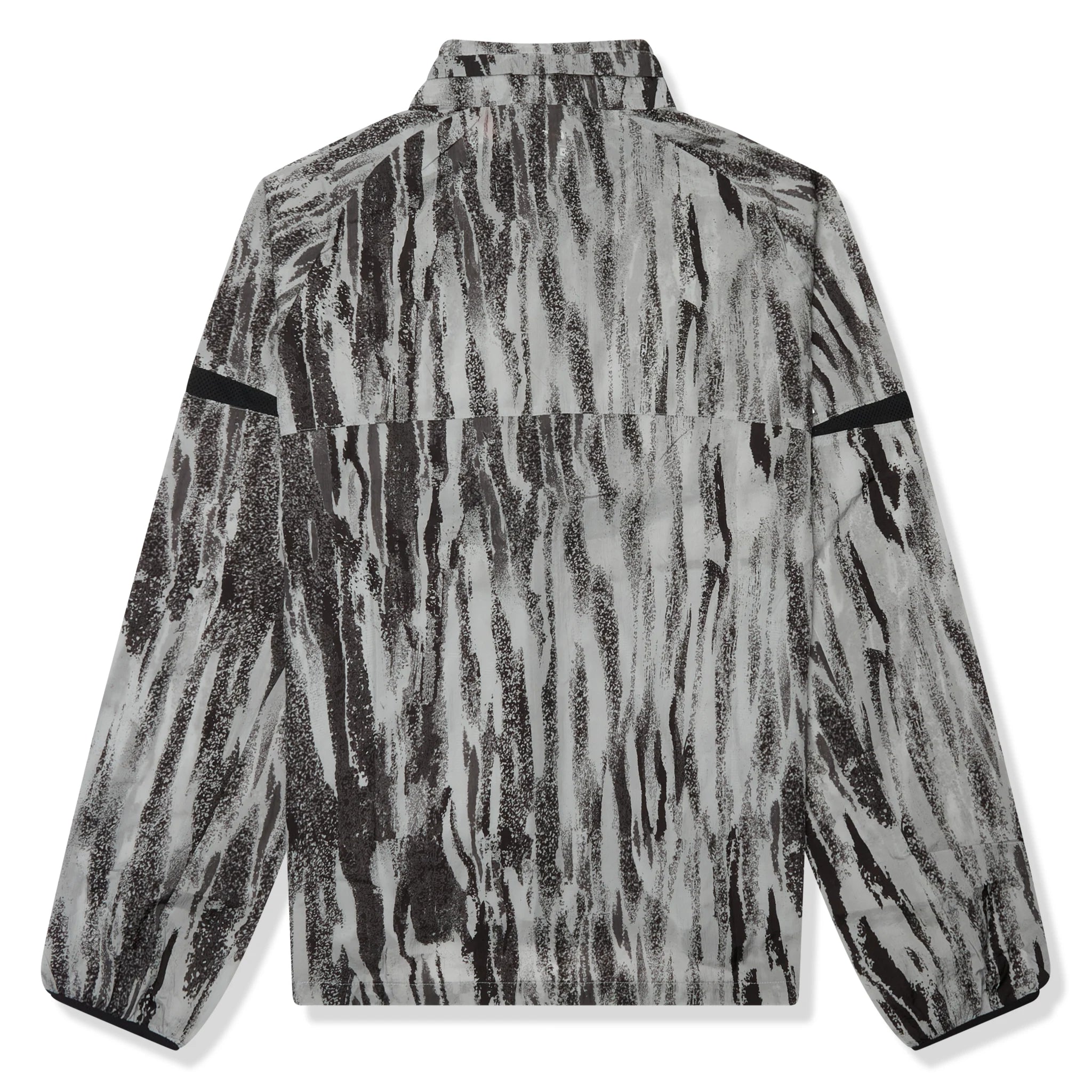 Back view of Nike Running Wild Run Zebra Print Grey Windrunner DA1161-077