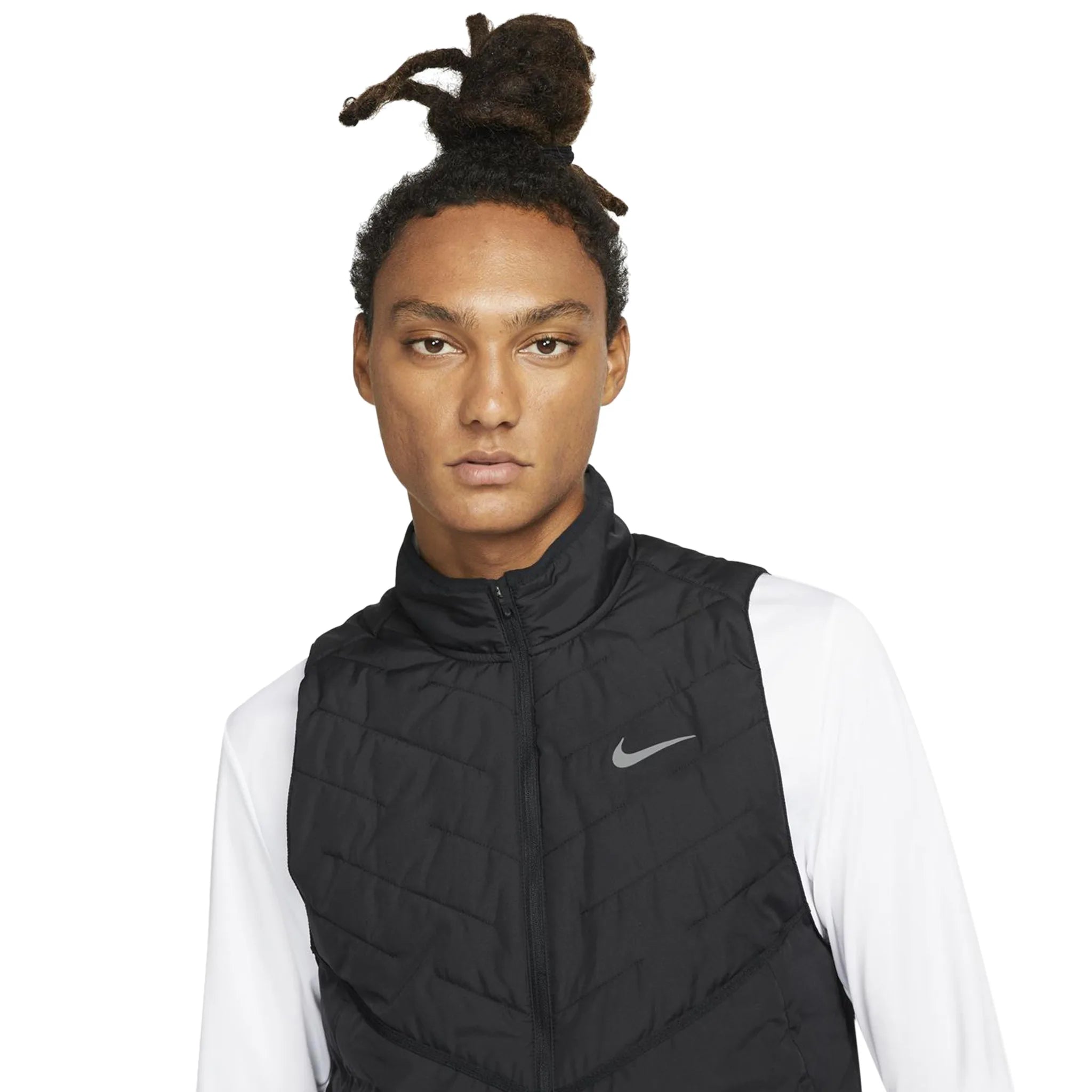 Model detail view of Nike Therma-Fit Repel Black Gilet