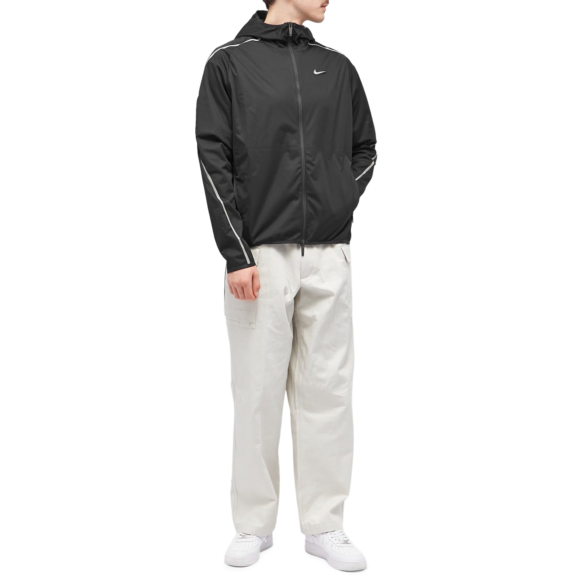 Model view of Nike x Nocta NRG Warmup Black Jacket DV3661-010