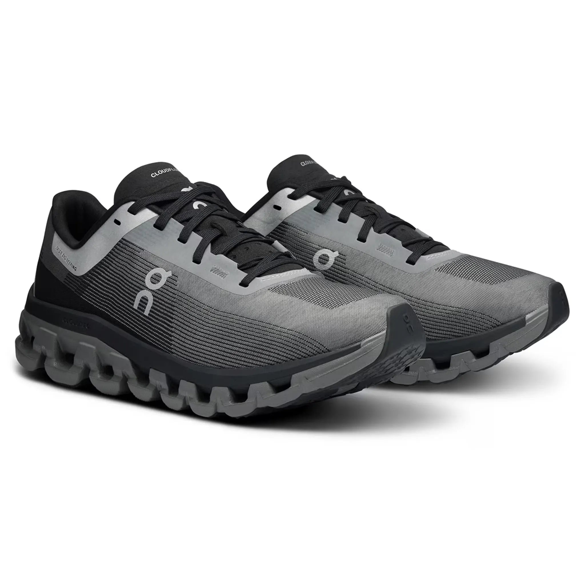 Pair view of On Running Cloud 4 Pearl Black Shoes (W) 3WD30112325