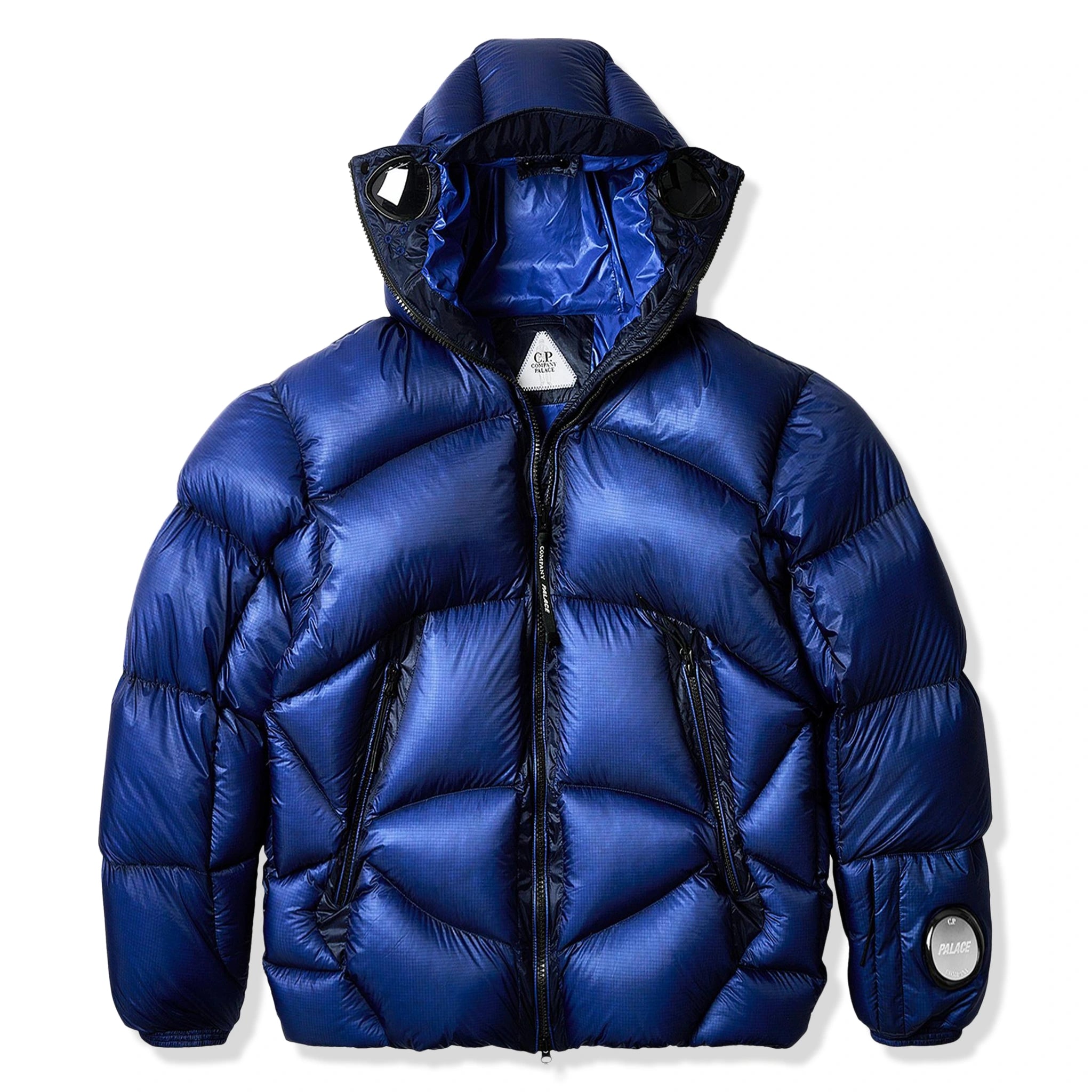 Palace x CP Company Bright Cobalt Puffer Jacket S / Blue