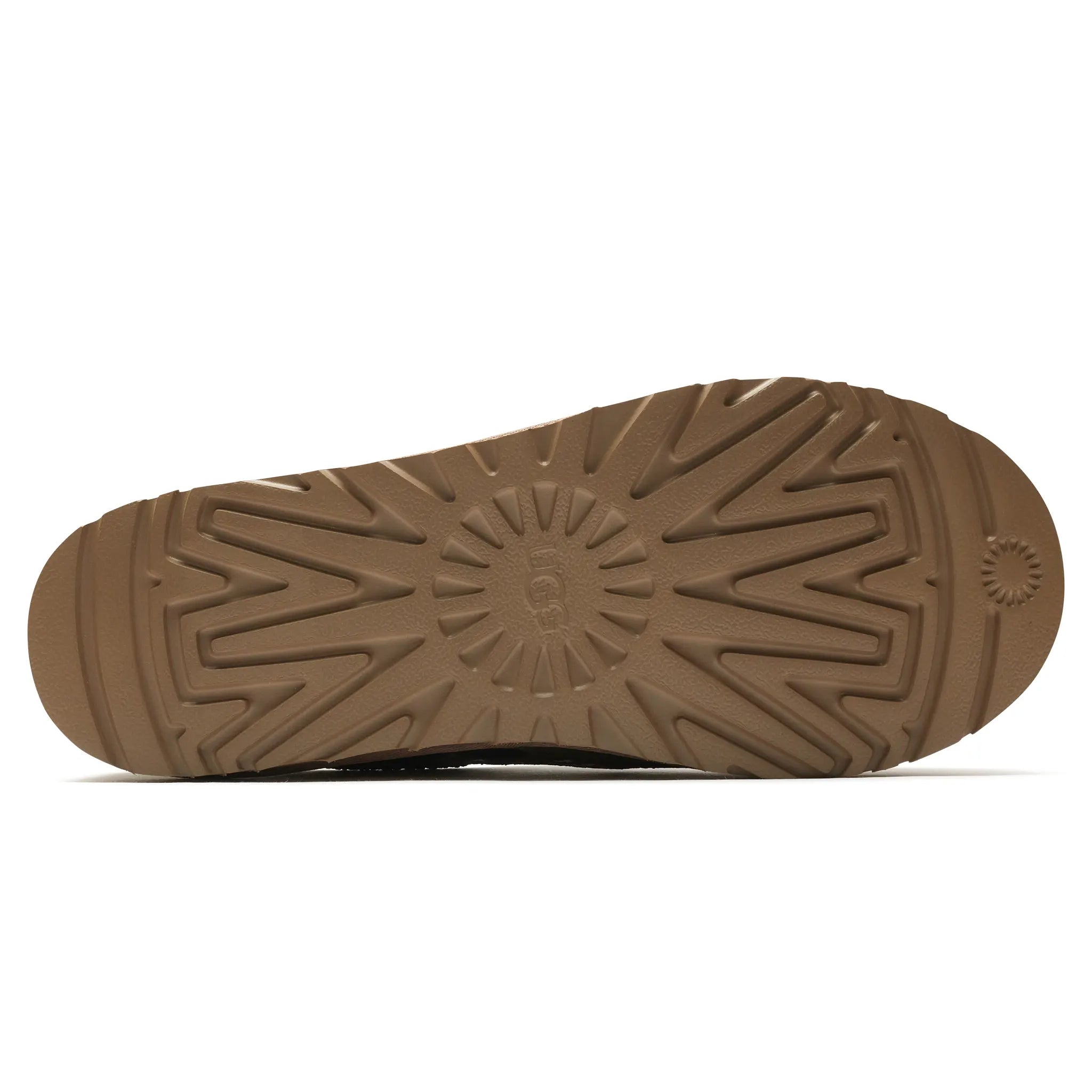 Sole view of Palace x UGG Tasman Burnt Olive Camo Slippers 1172070-GRNC