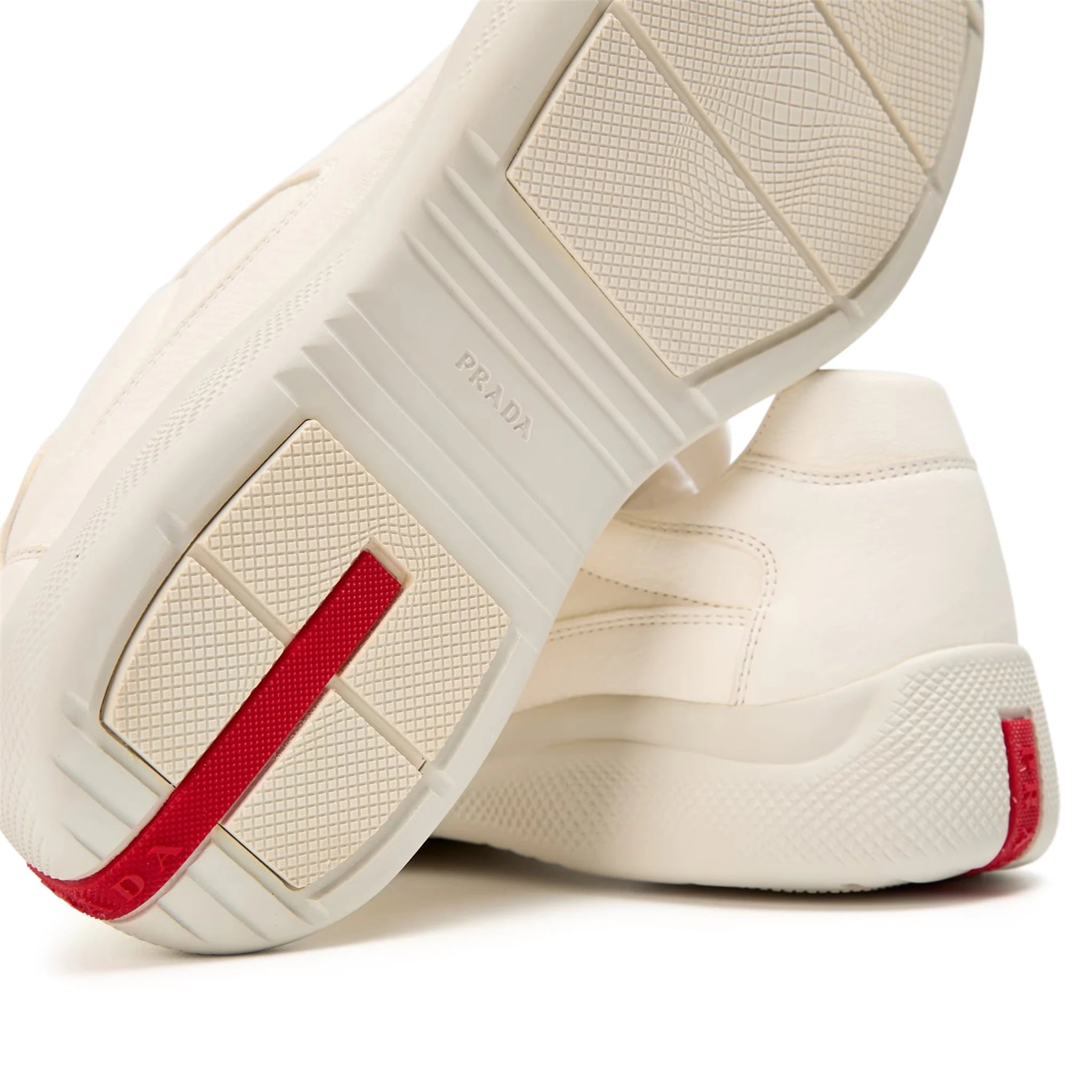 Sole view of Prada Americas Cup Ivory Sneaker