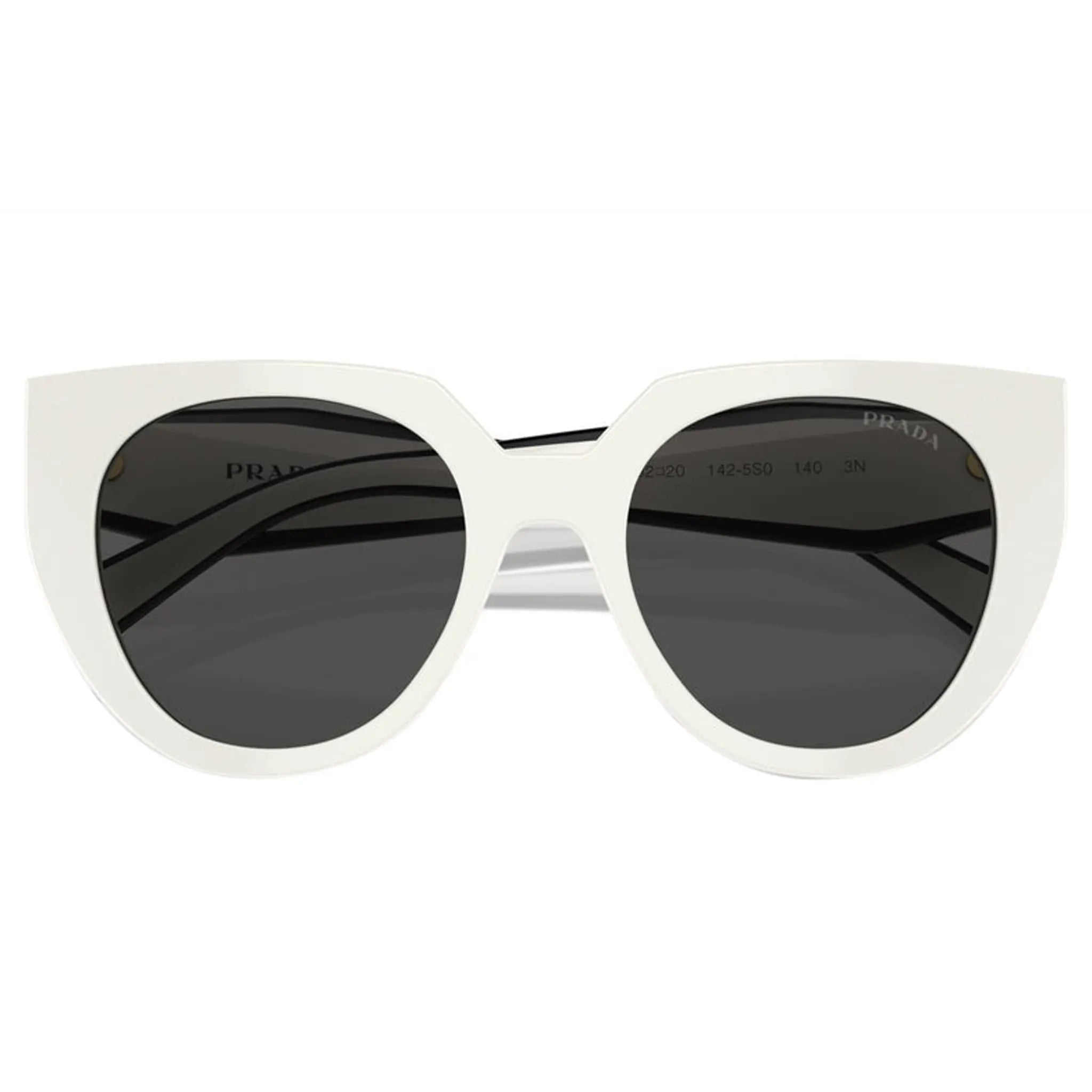 Folded view of Prada PR 14WS 1425S0 Talc Sunglasses