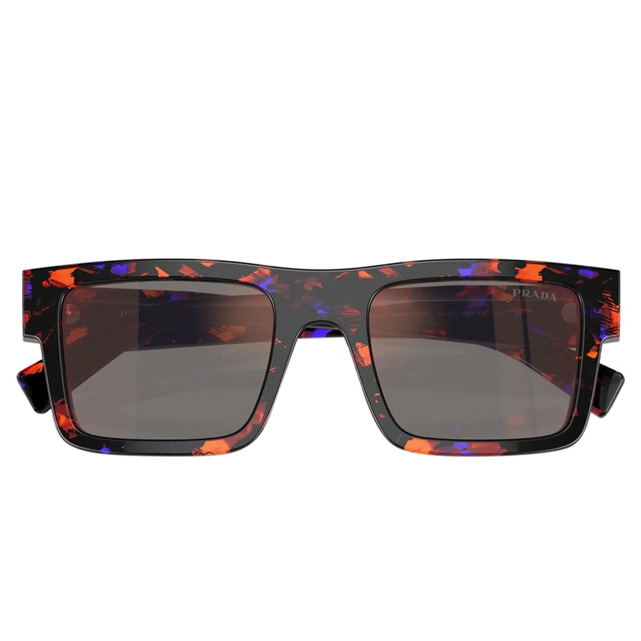 Folded view of Prada PR 19WS 06V40E Abstract Orange Sunglasses