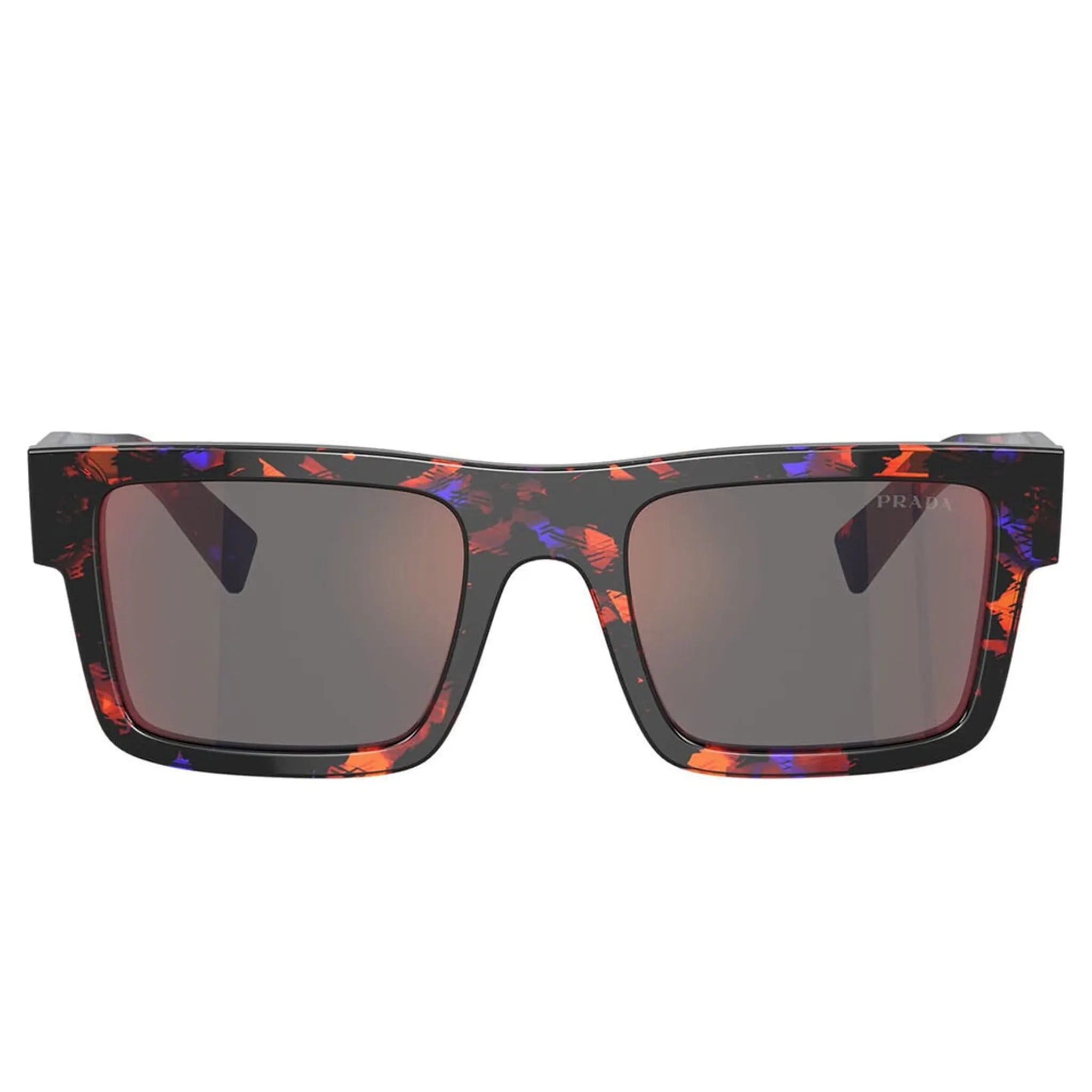 Front view of Prada PR 19WS 06V40E Abstract Orange Sunglasses