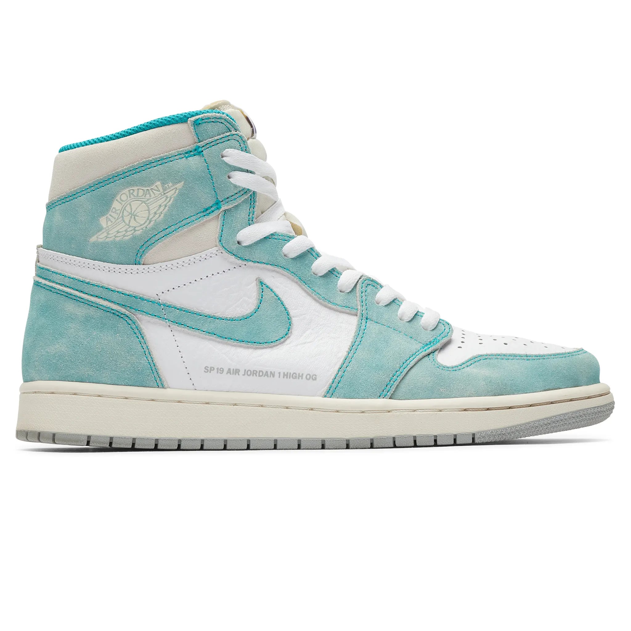 Side view of Preloved - Air Jordan 1 Retro High OG Turbo Green 555088-311