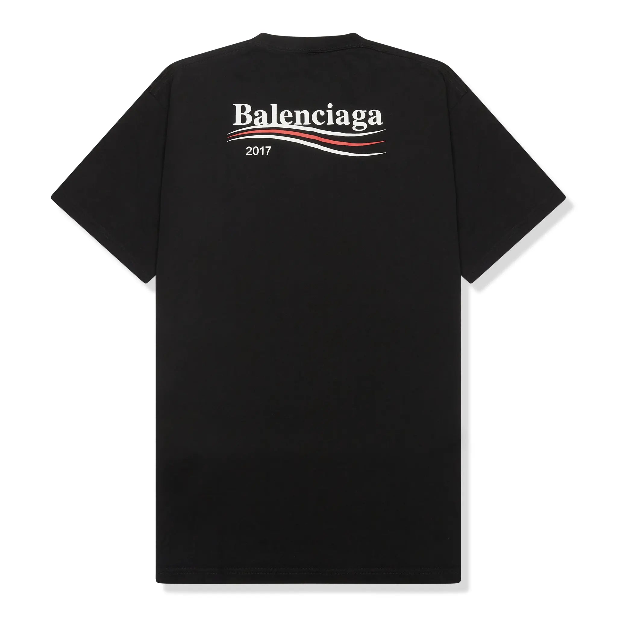 Preloved Balenciaga Political Wave Campaign 2017 Black T Shirt 486032TWK281000