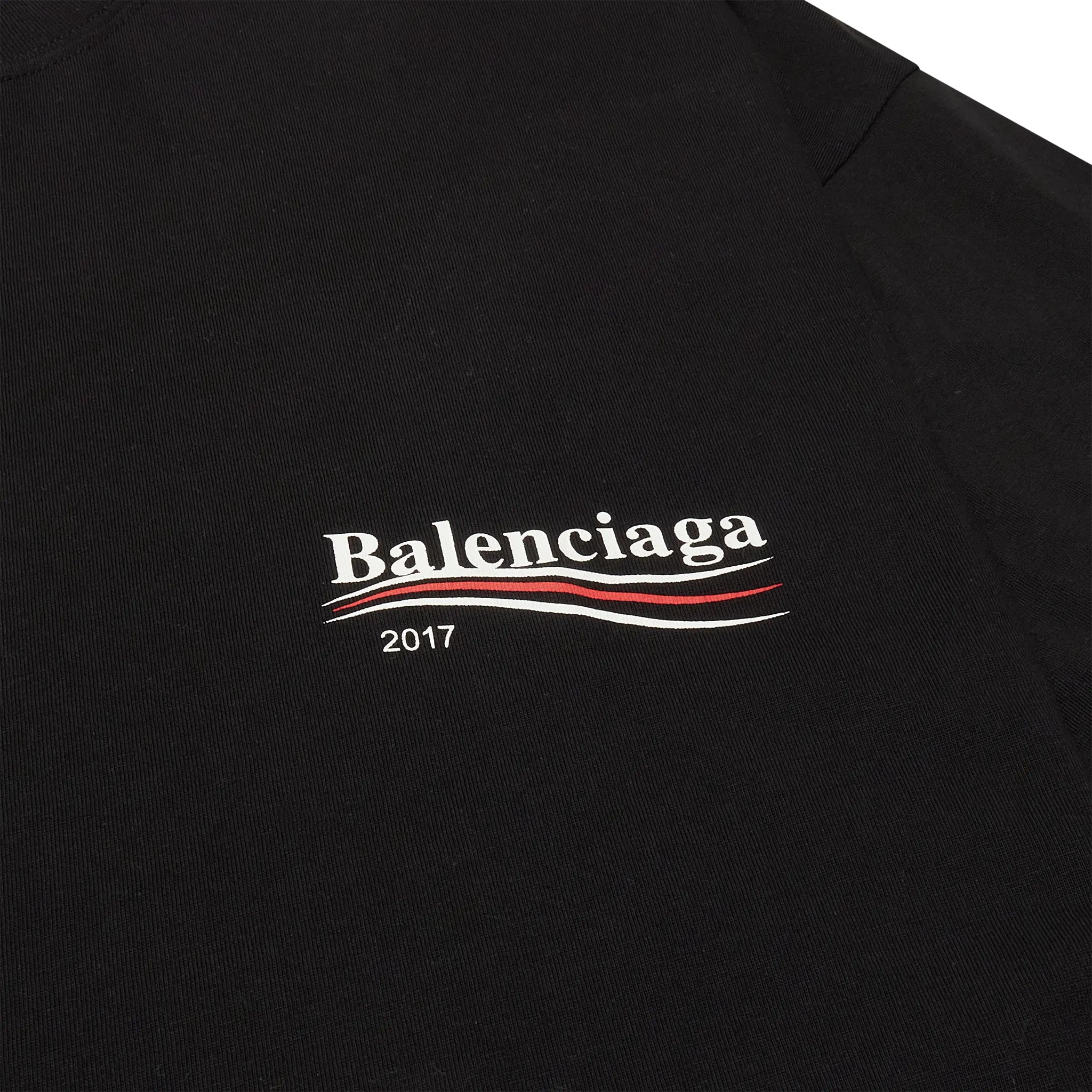 Preloved - Balenciaga Political Wave Campaign 2017 Black T Shirt