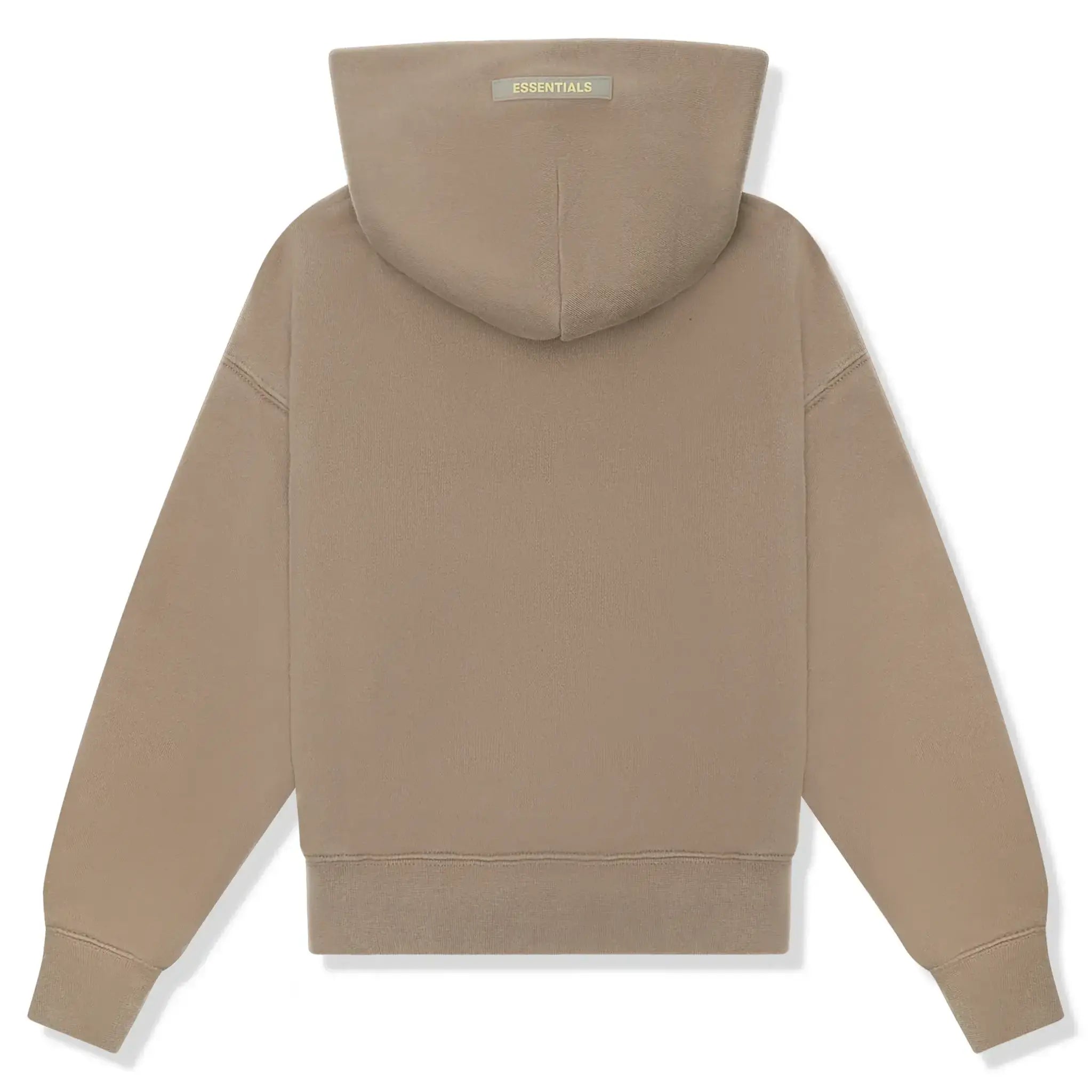 Front view of Preloved - Fear Of God Essentials Kids Taupe Hoodie