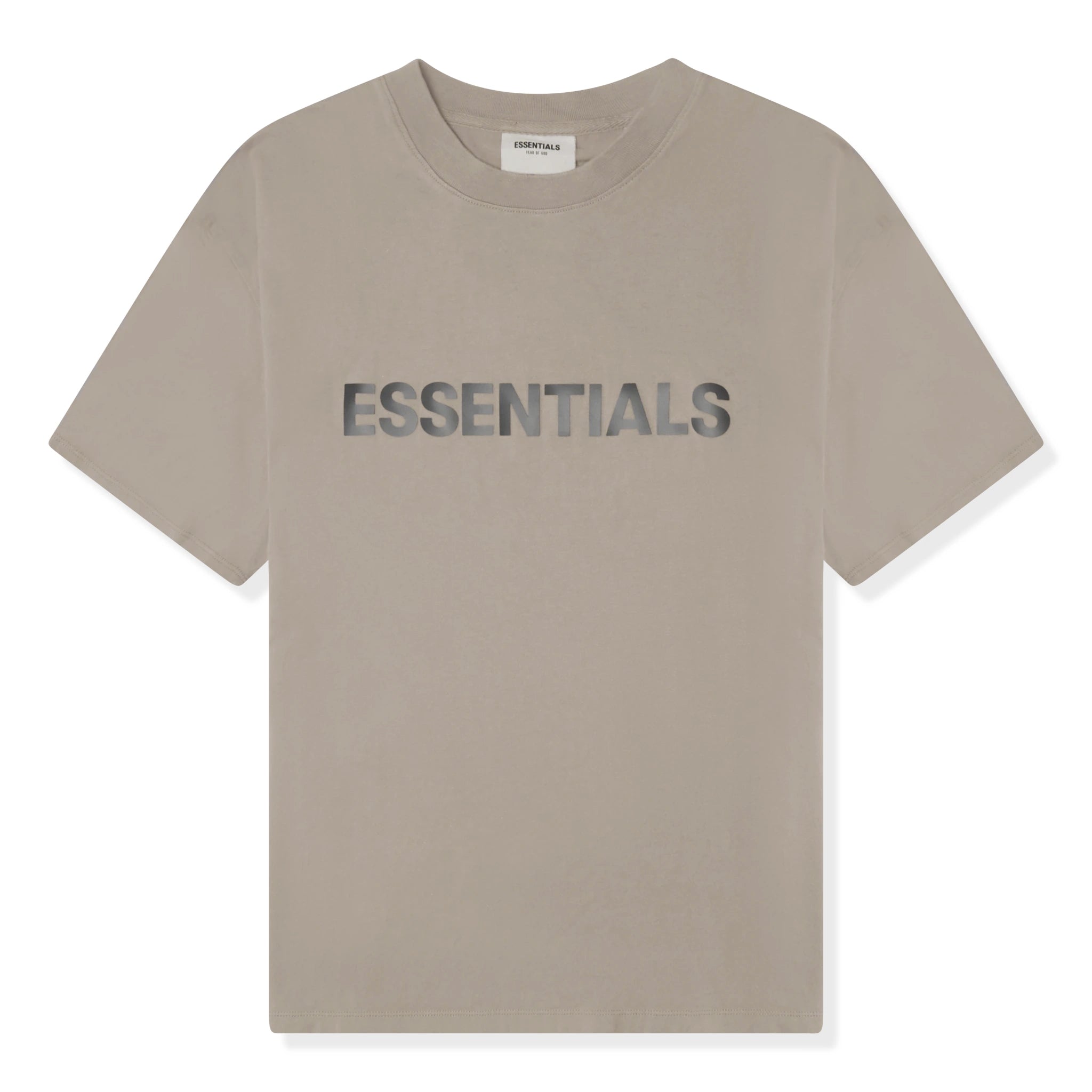 Front view of Preloved - Fear Of God Essentials Taupe T Shirt 