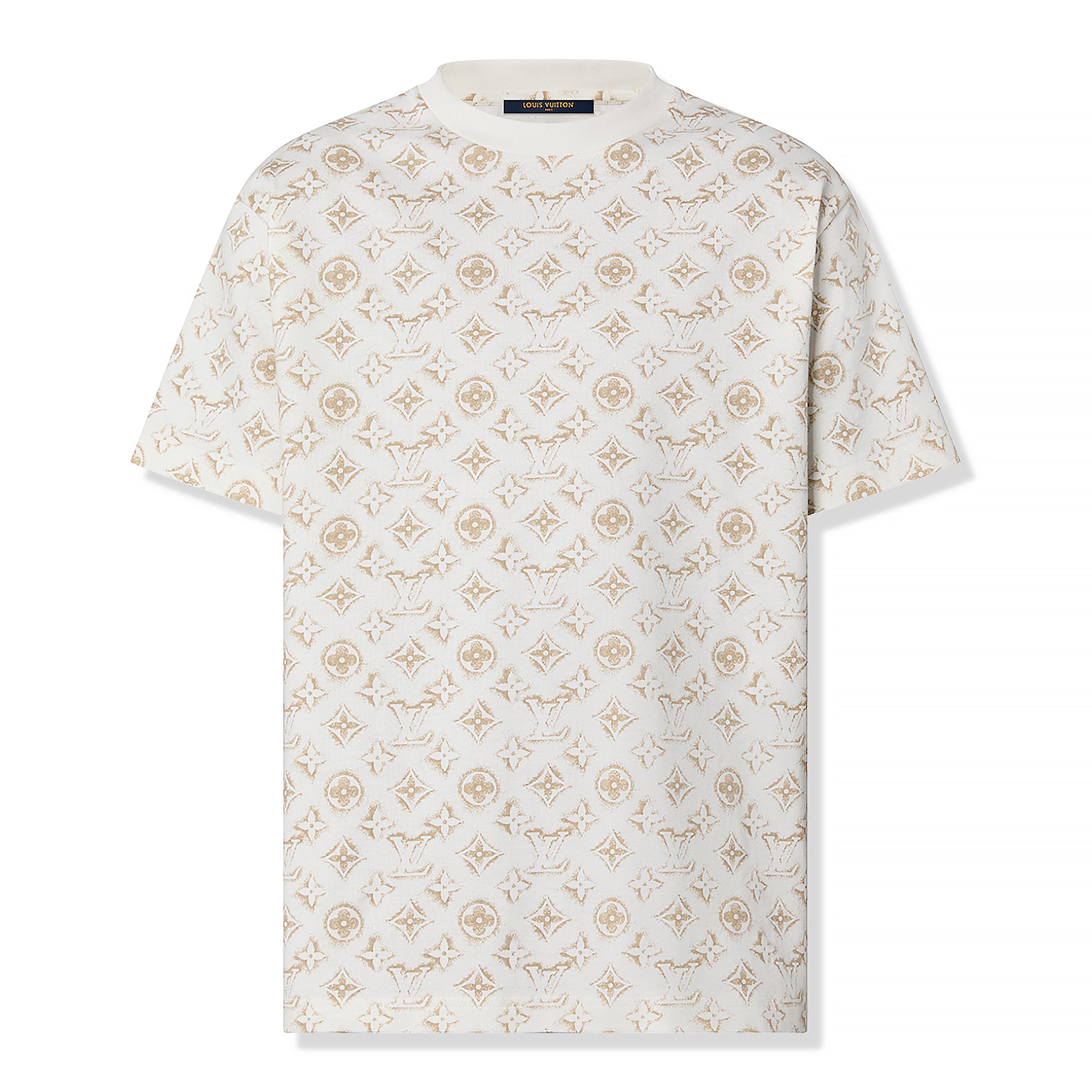 Preloved - Louis Vuitton Monogram Cotton White Sand T Shirt