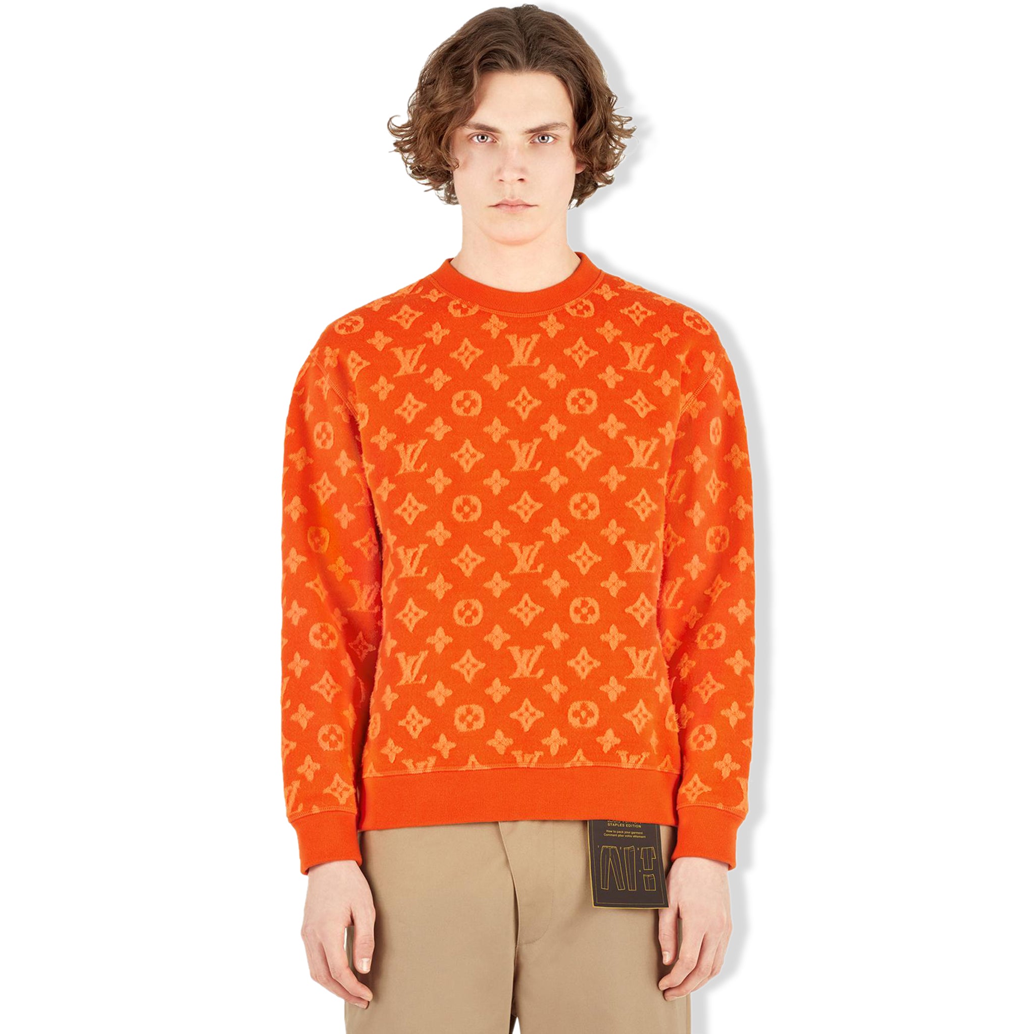 Preloved - Louis Vuitton Monogram Orange Sweatshirt