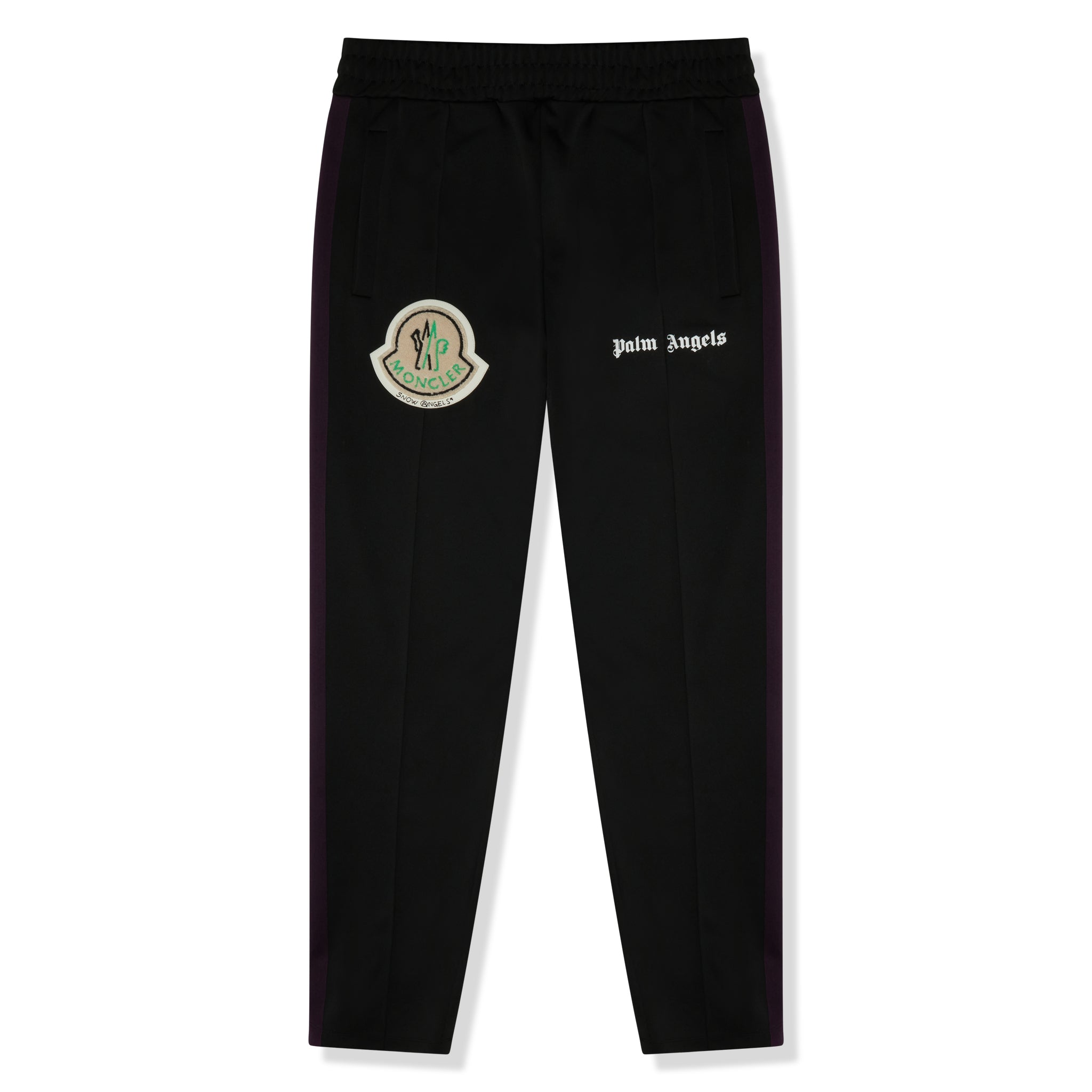 Front view of Preloved - Moncler x Palm Angels Striped Black Track Pants E209L8700350899A1