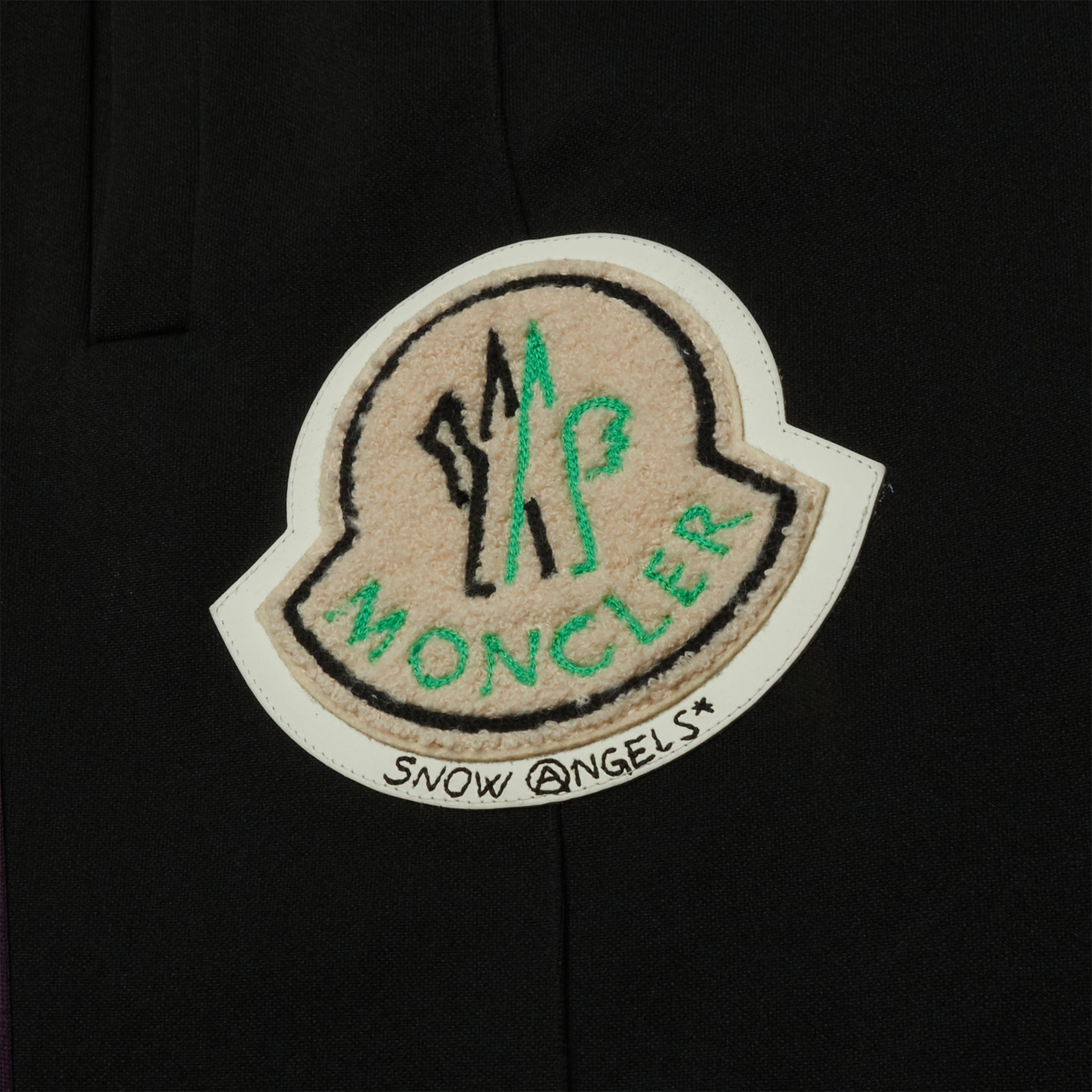 Logo view of Preloved - Moncler x Palm Angels Striped Black Track Pants E209L8700350899A1