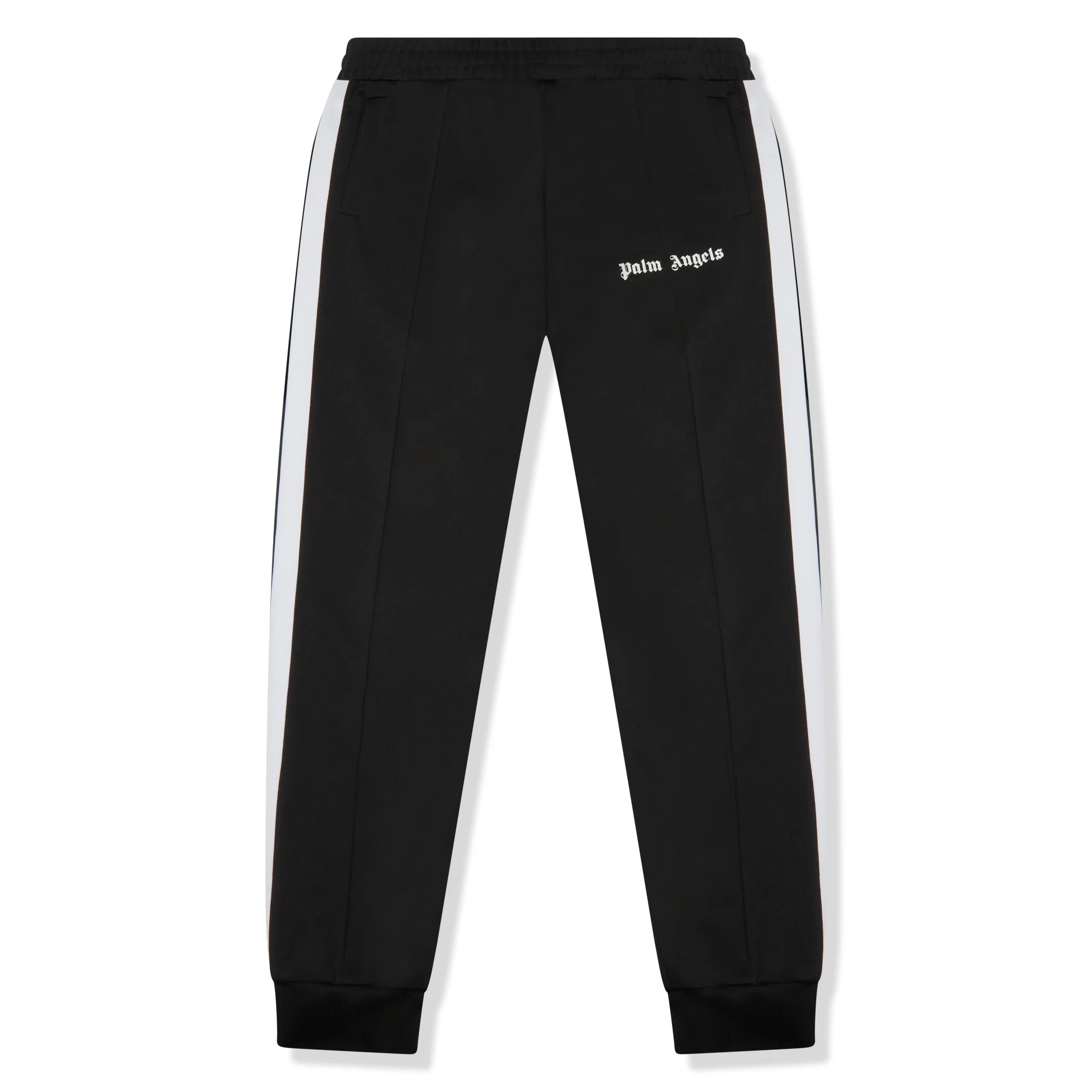 Front view of Preloved - Palm Angels Classic Black Cuffed Track Pants 