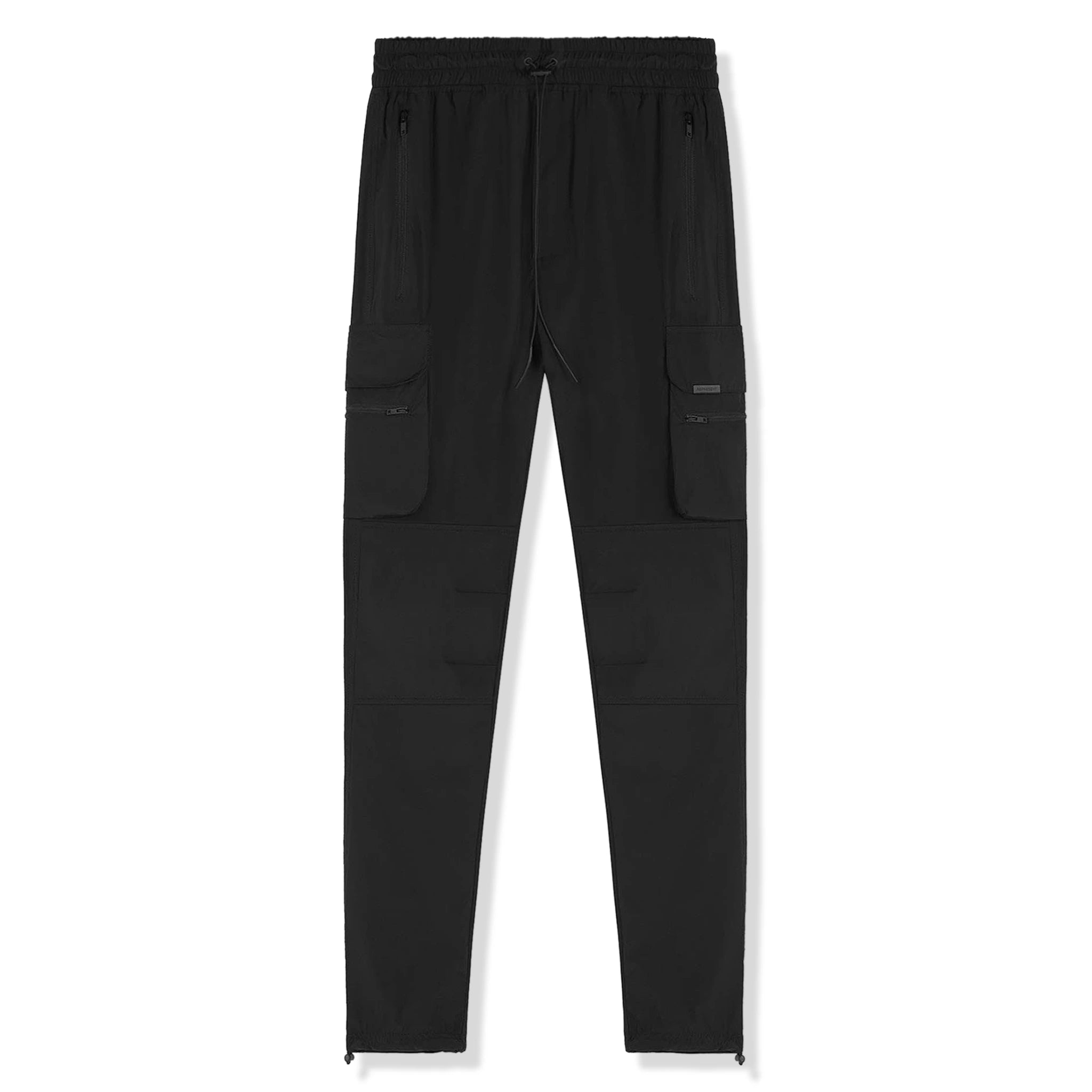 Front view of Preloved - Represent 247 Black Cargo Pants