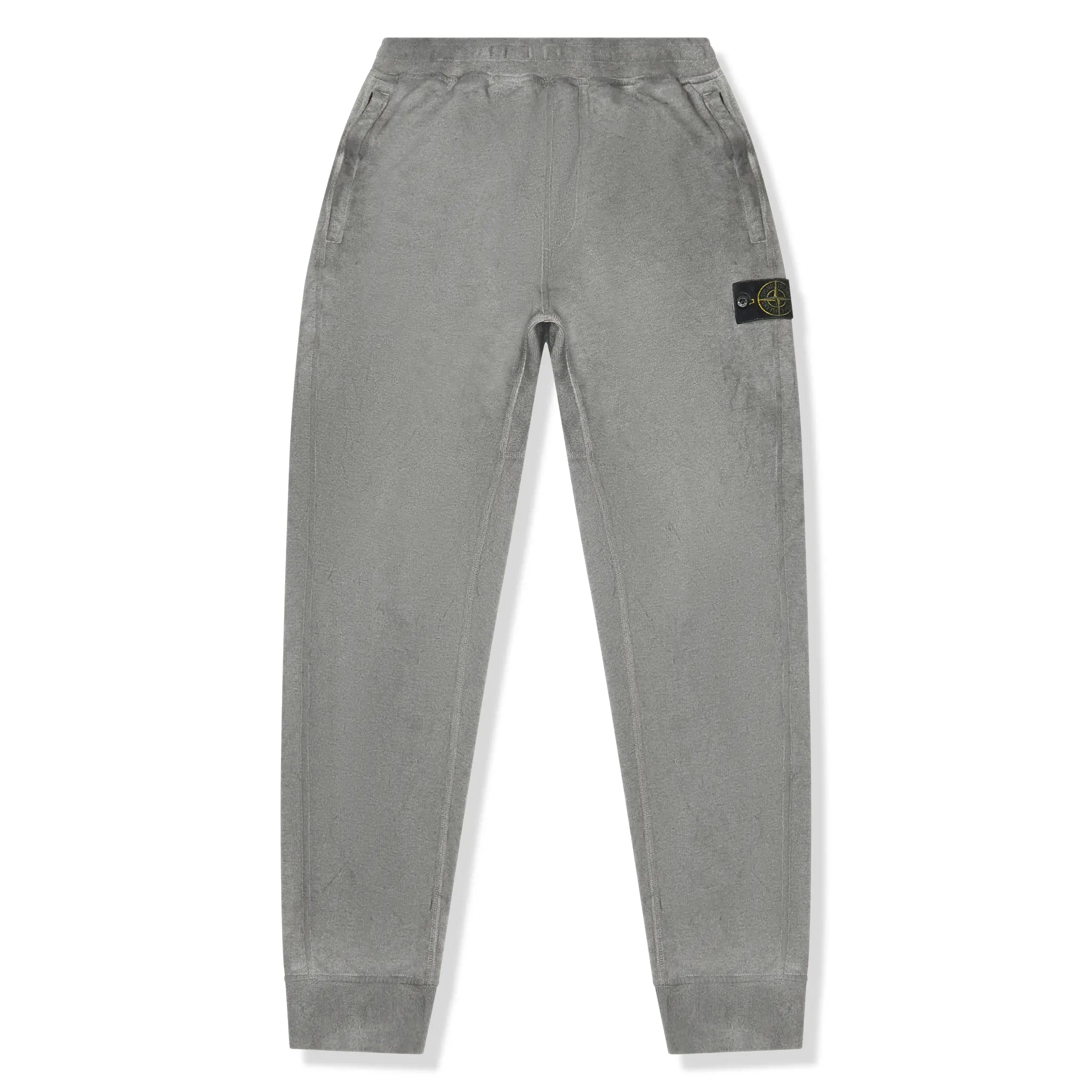 Front view of Preloved - Stone Island Dust Treatment Grey Sweatpants 