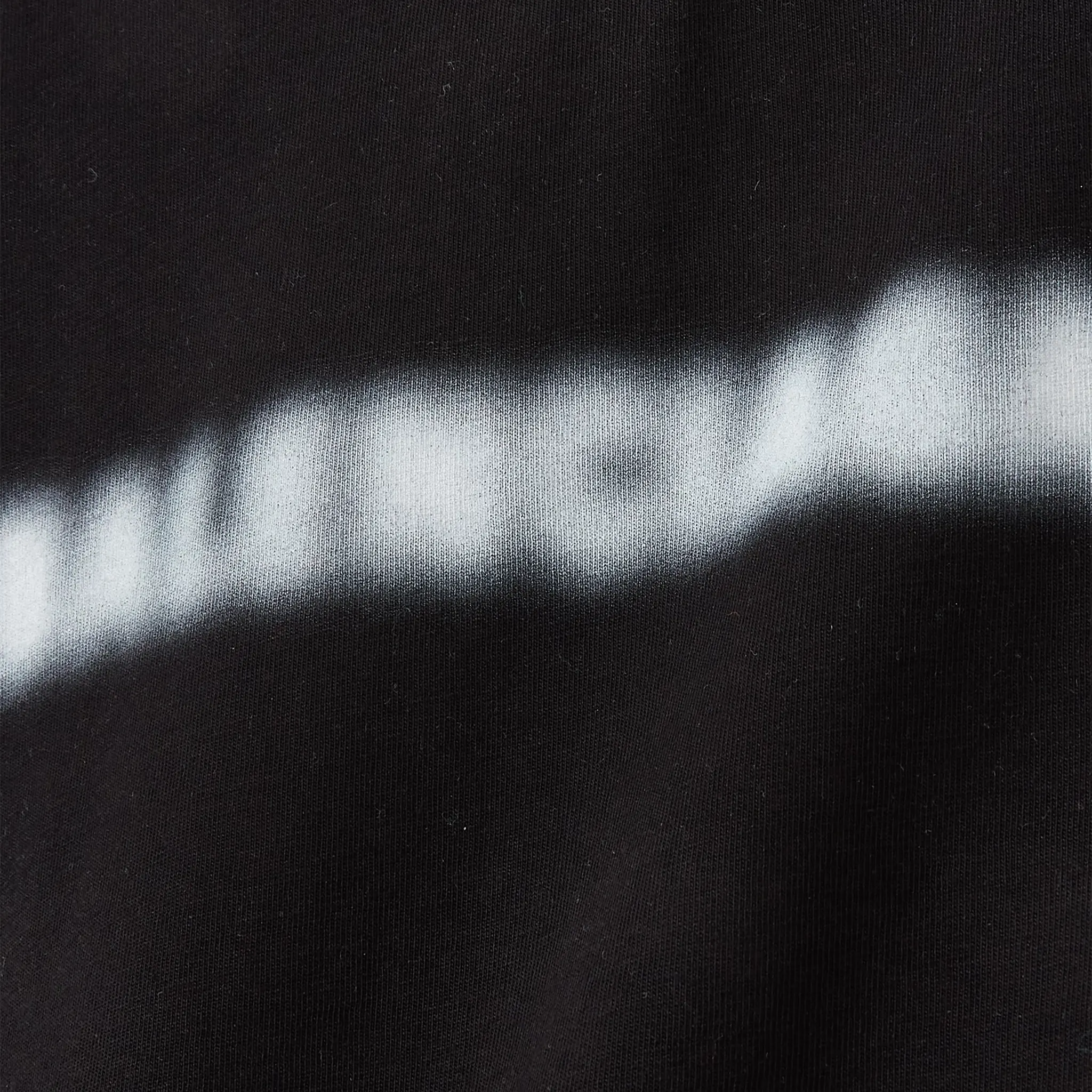 Detail view of Preloved - Balenciaga Blurry Logo Cotton Black T Shirt