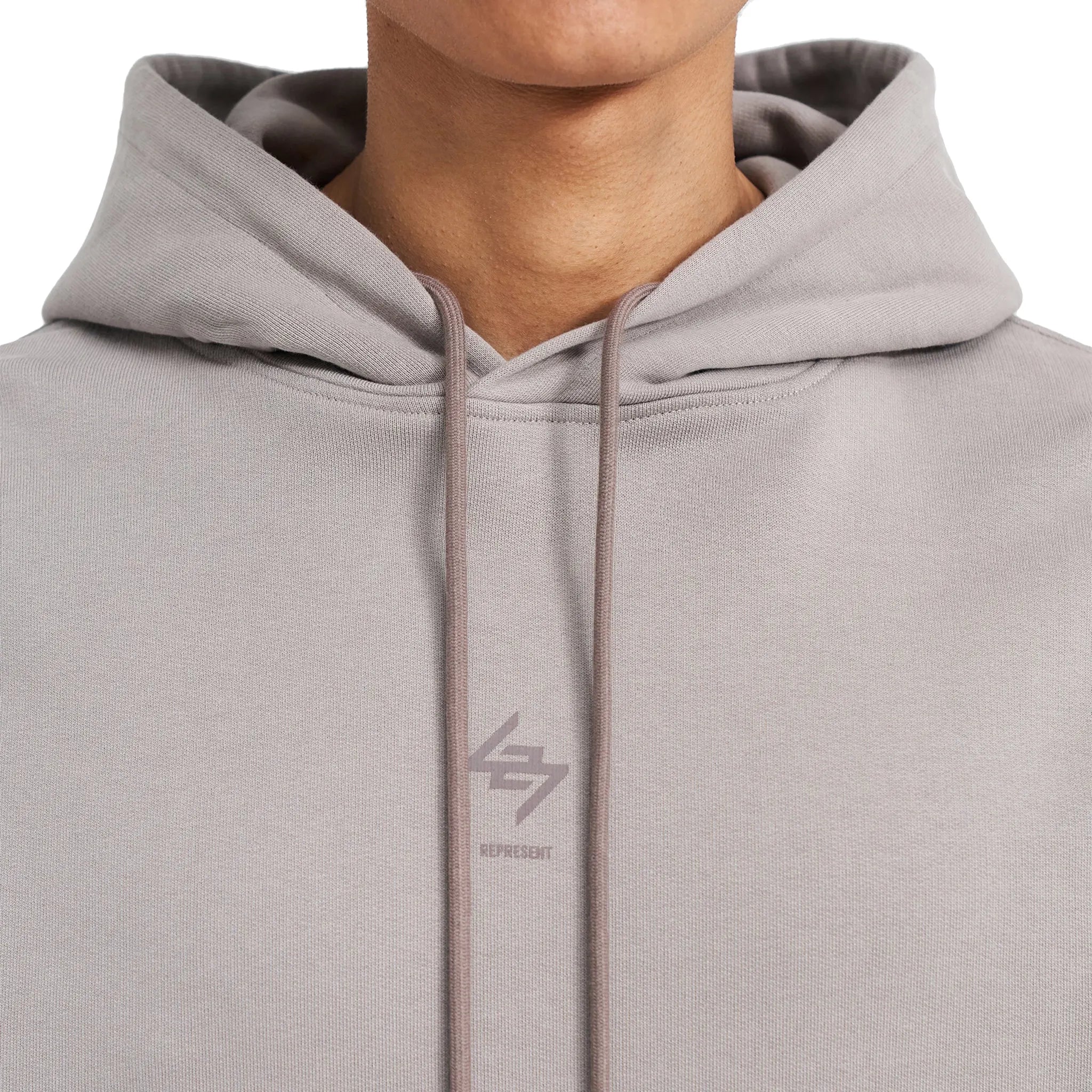 Detail view of Represent 247 Oversized Cinder Hoodie 247M458-275