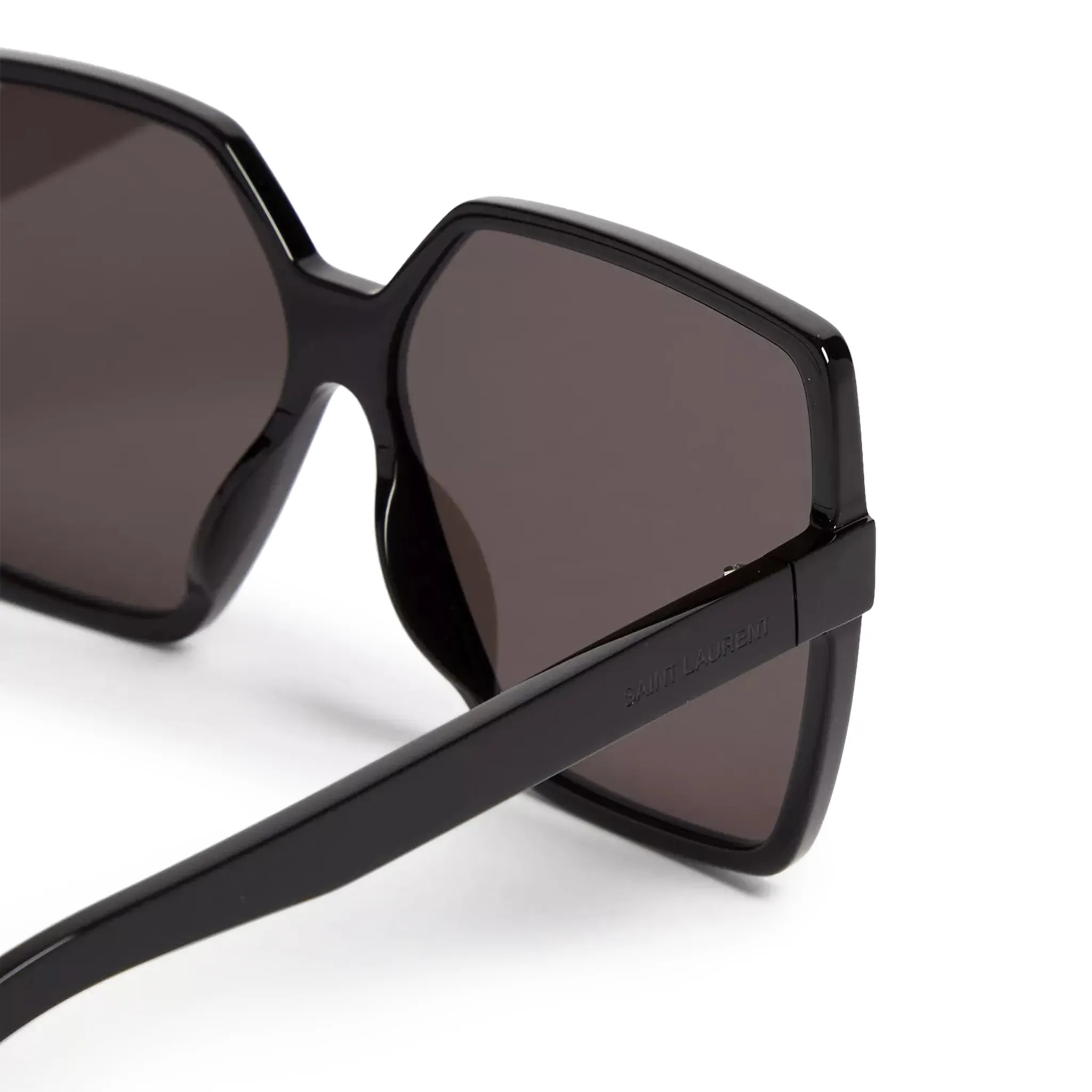 Detail view of Saint Laurent SL 232 001 Betty Black Sunglasses