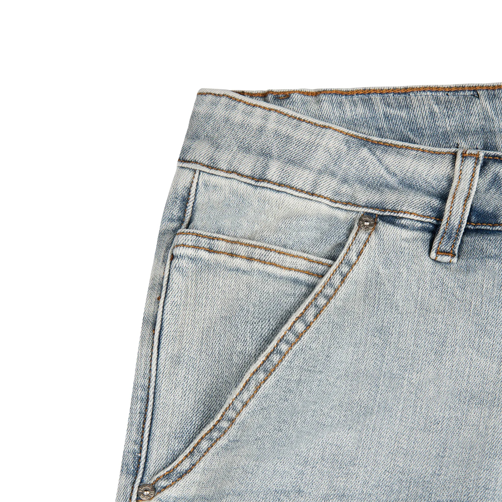 Corner view of SIARR Carpenter Jeans Blue