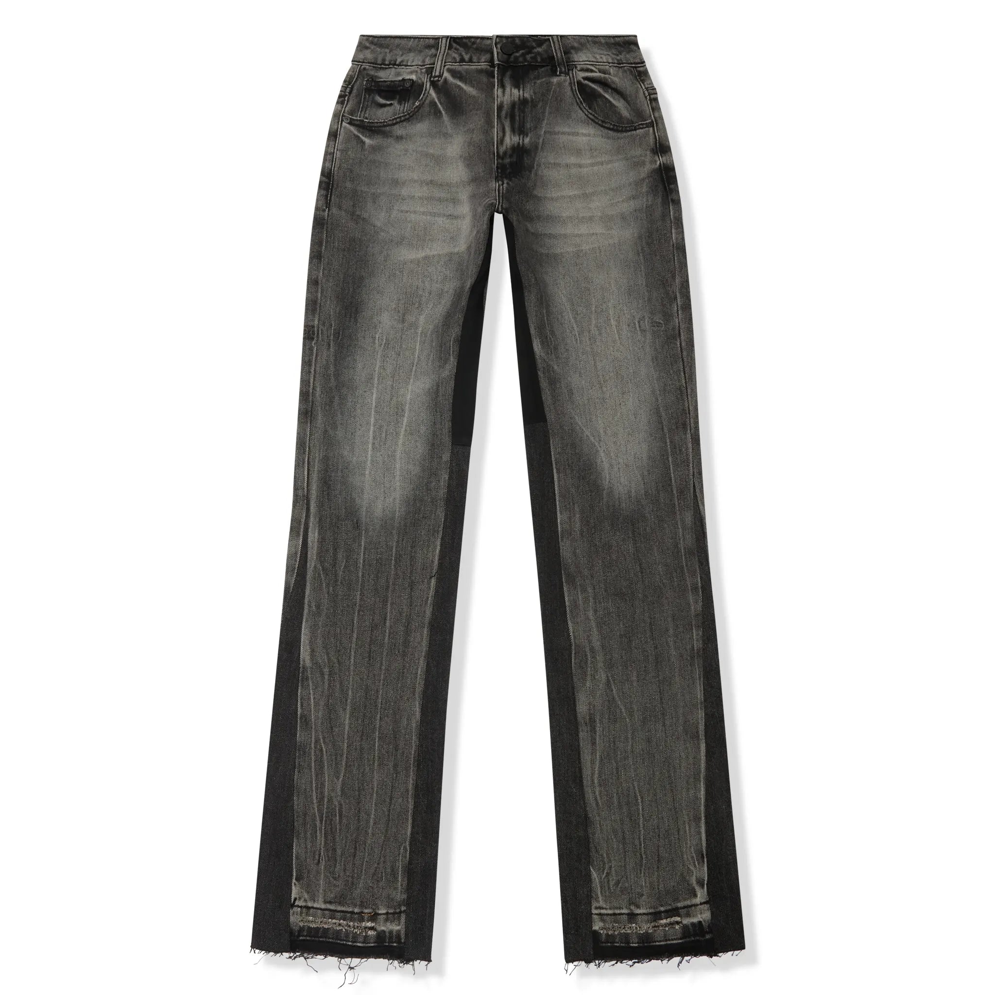 Front view of SIARR Flared Jeans Dark Grey 