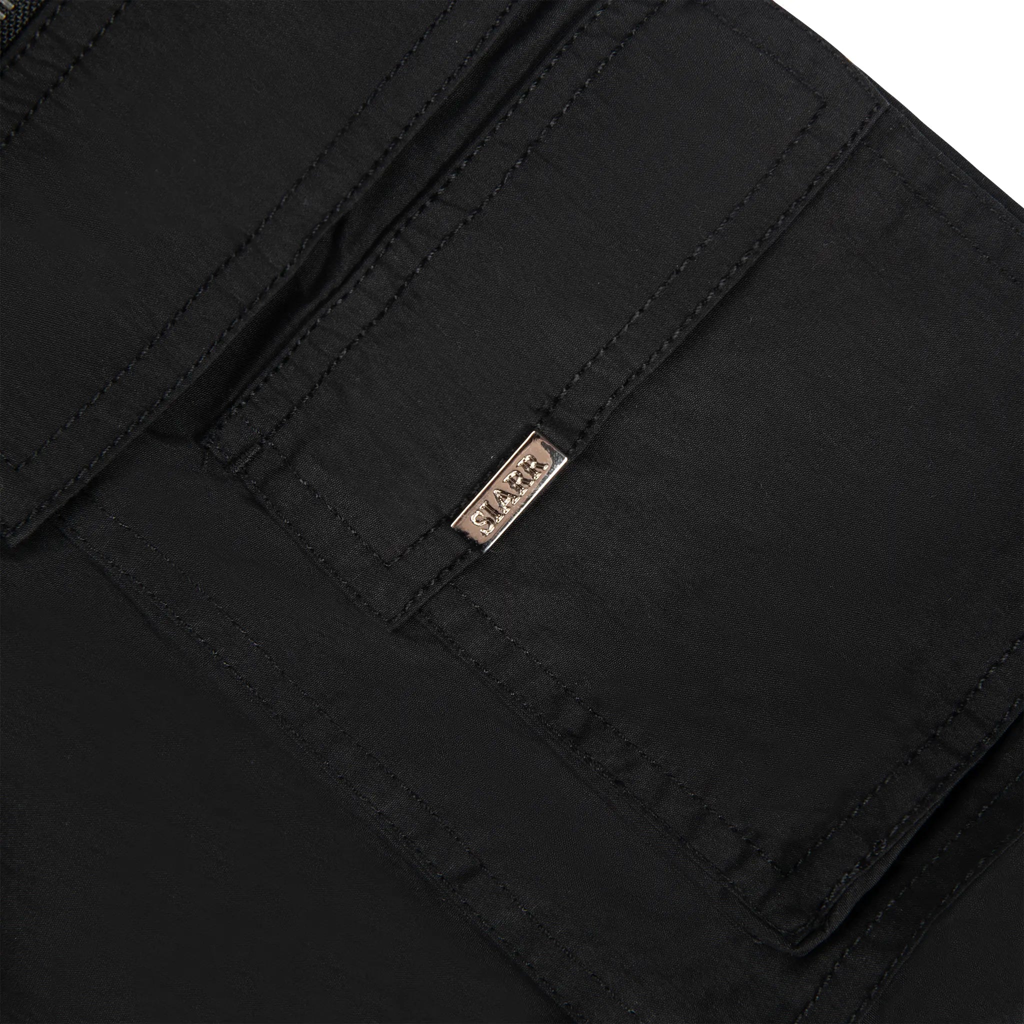 Pocket view of SIARR Military Shorts Black