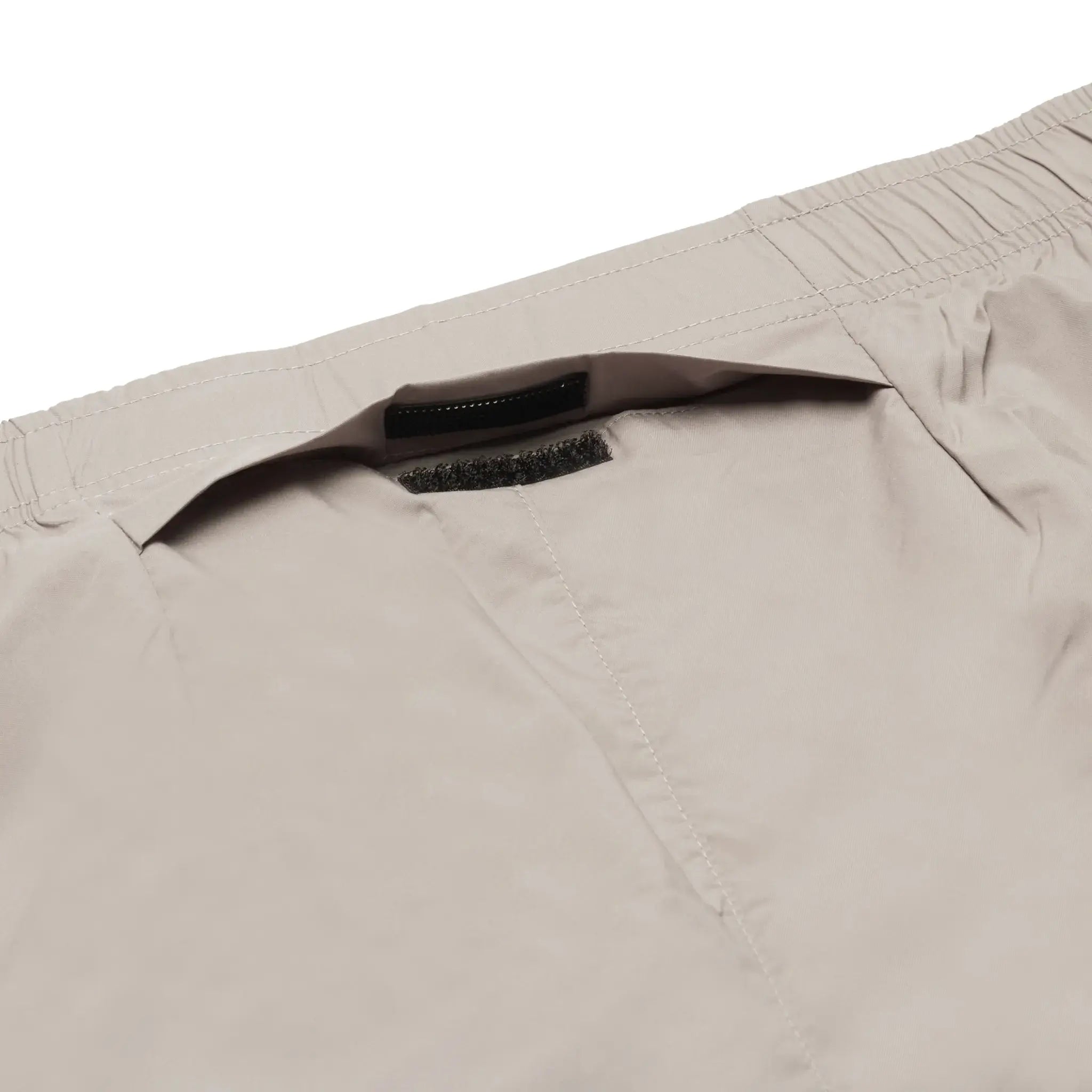 Back pocket view of SIARR Performance Grey Shorts 