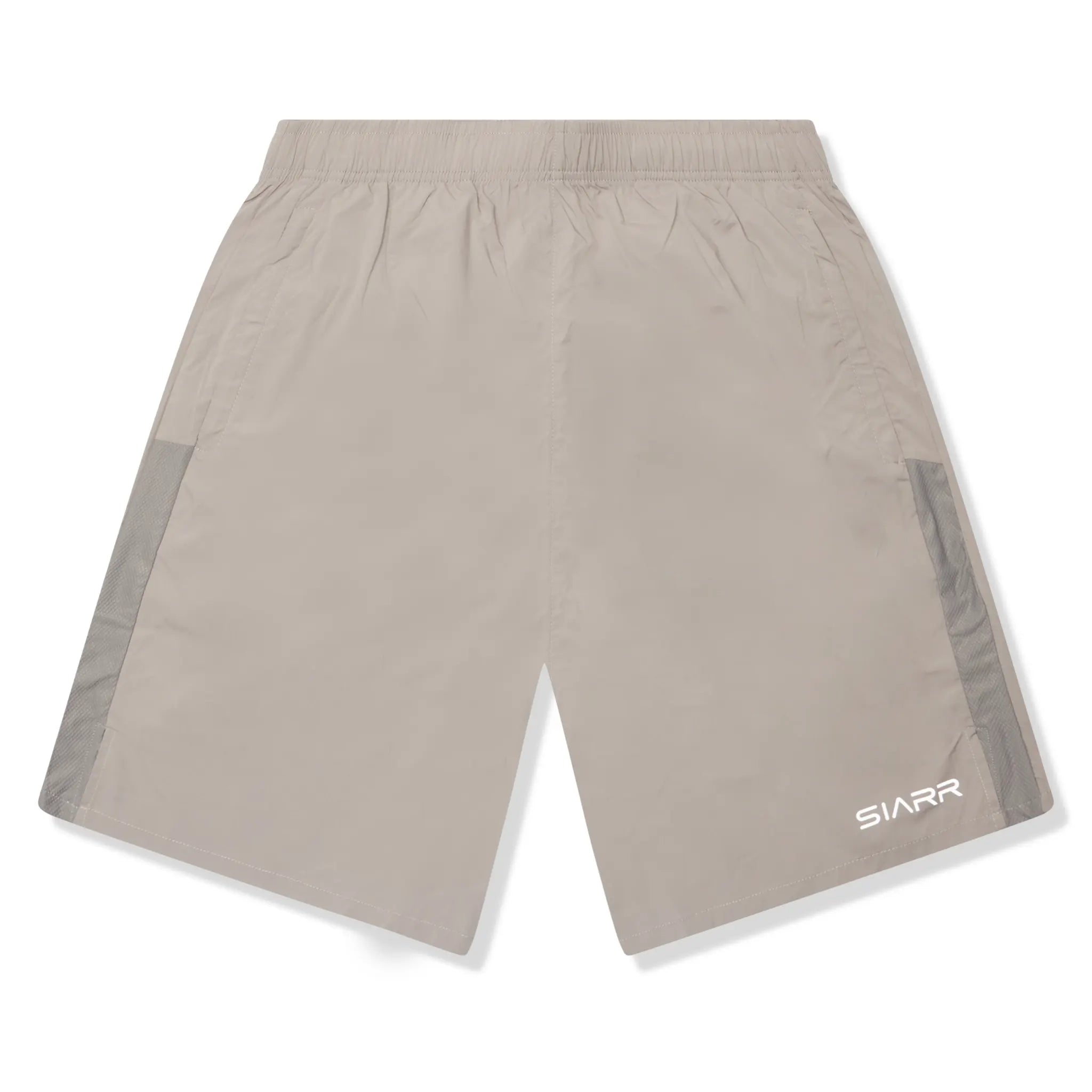 Front view of SIARR Performance Grey Shorts 