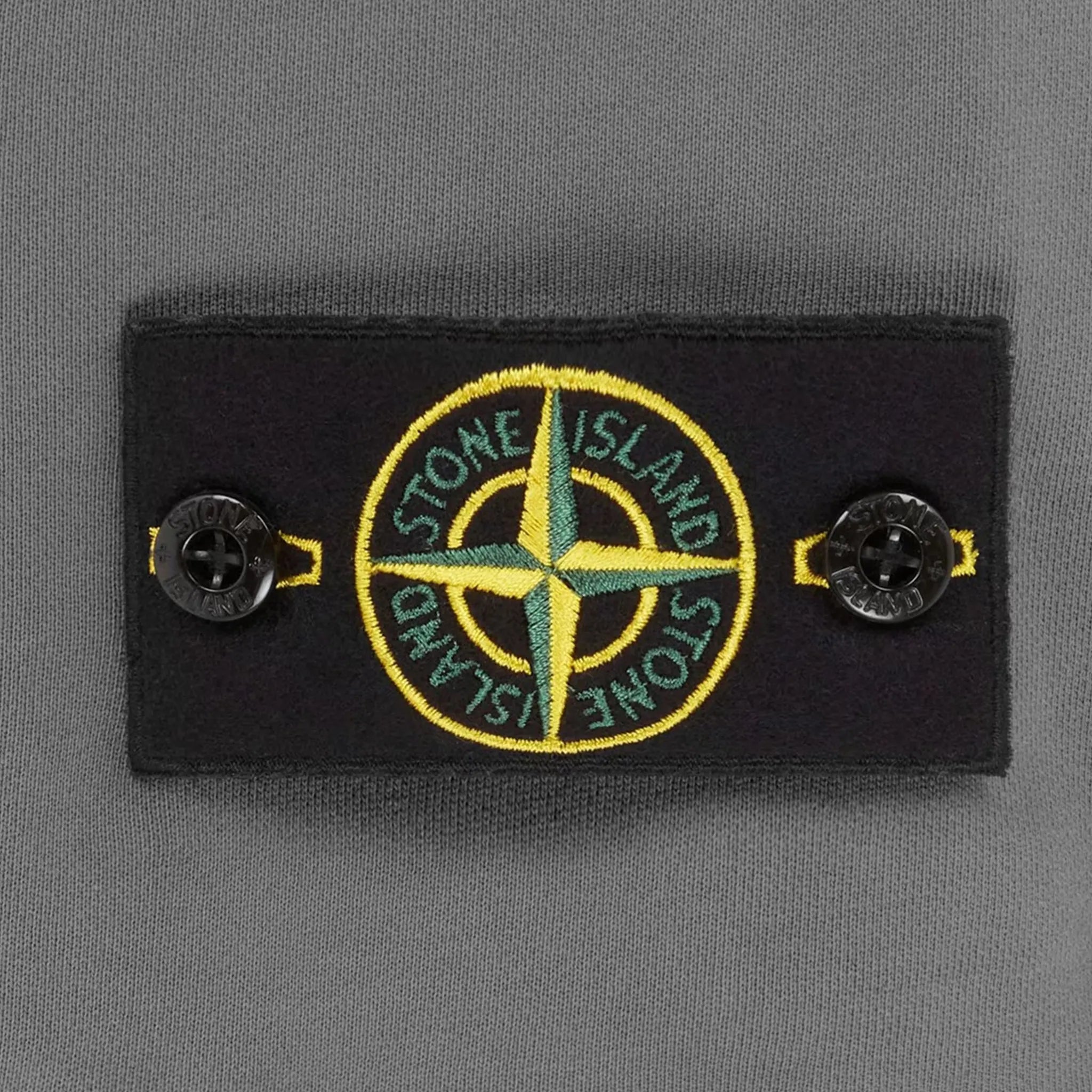 Detail view of Stone Island Cargo Bermuda Grey Shorts