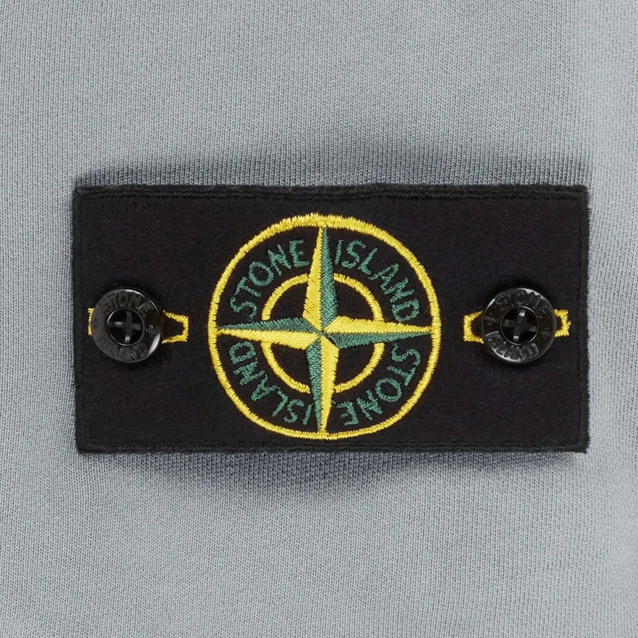 Detail view of Stone Island Cargo Bermuda Light Grey Shorts