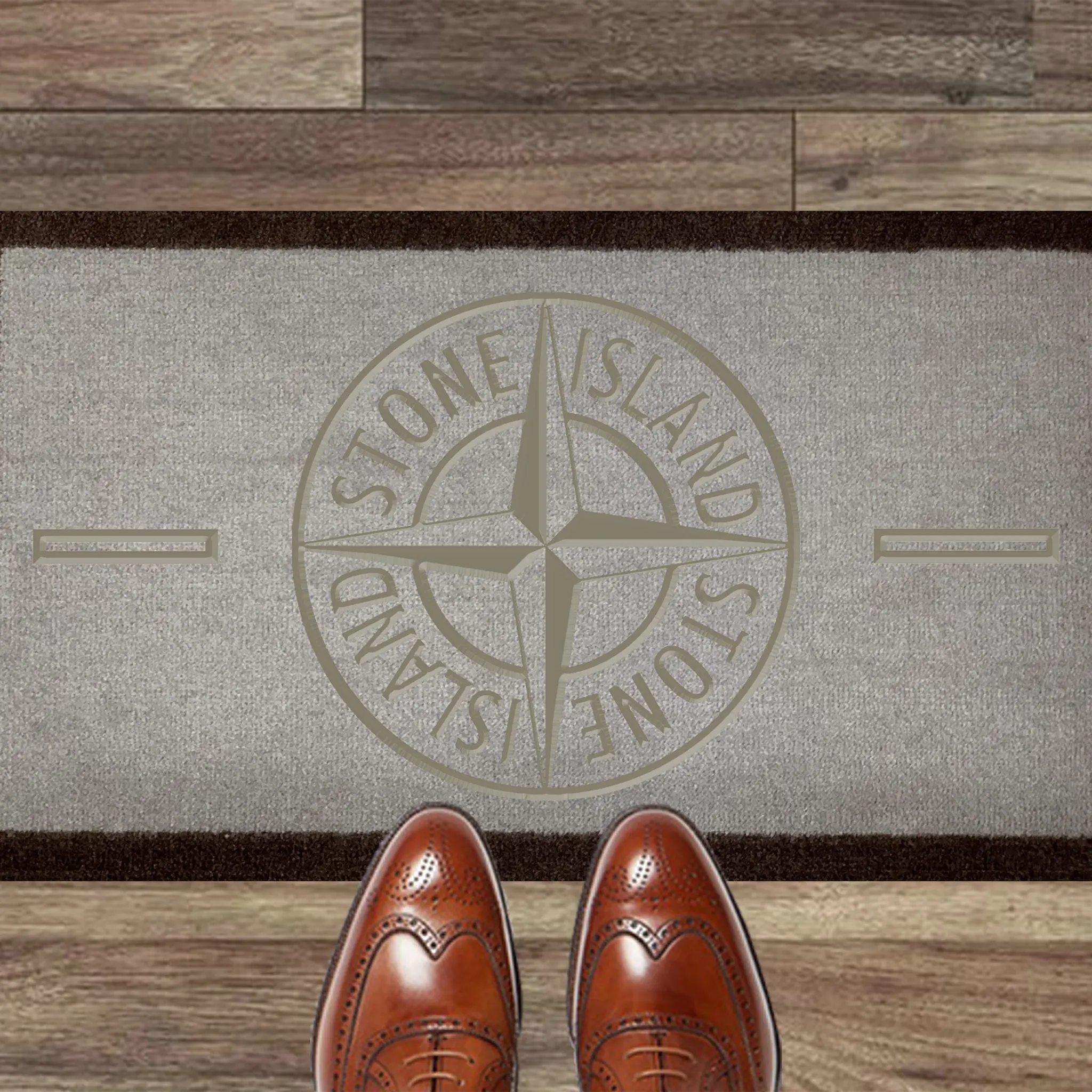 Room view of Stone Island Doormat Light Brown 70x40cm