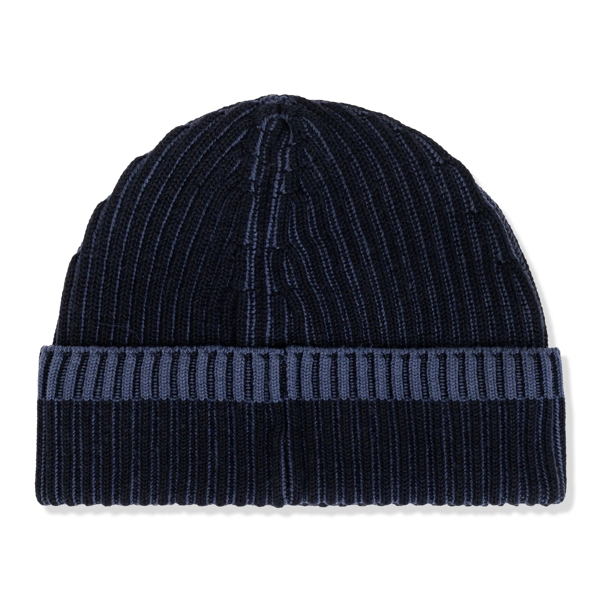 Back view of Stone Island Dyed Compass Patch Navy Beanie 