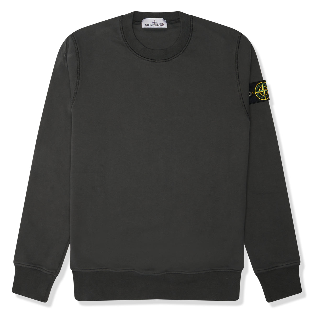 stone island t shirt with badge on sleeve