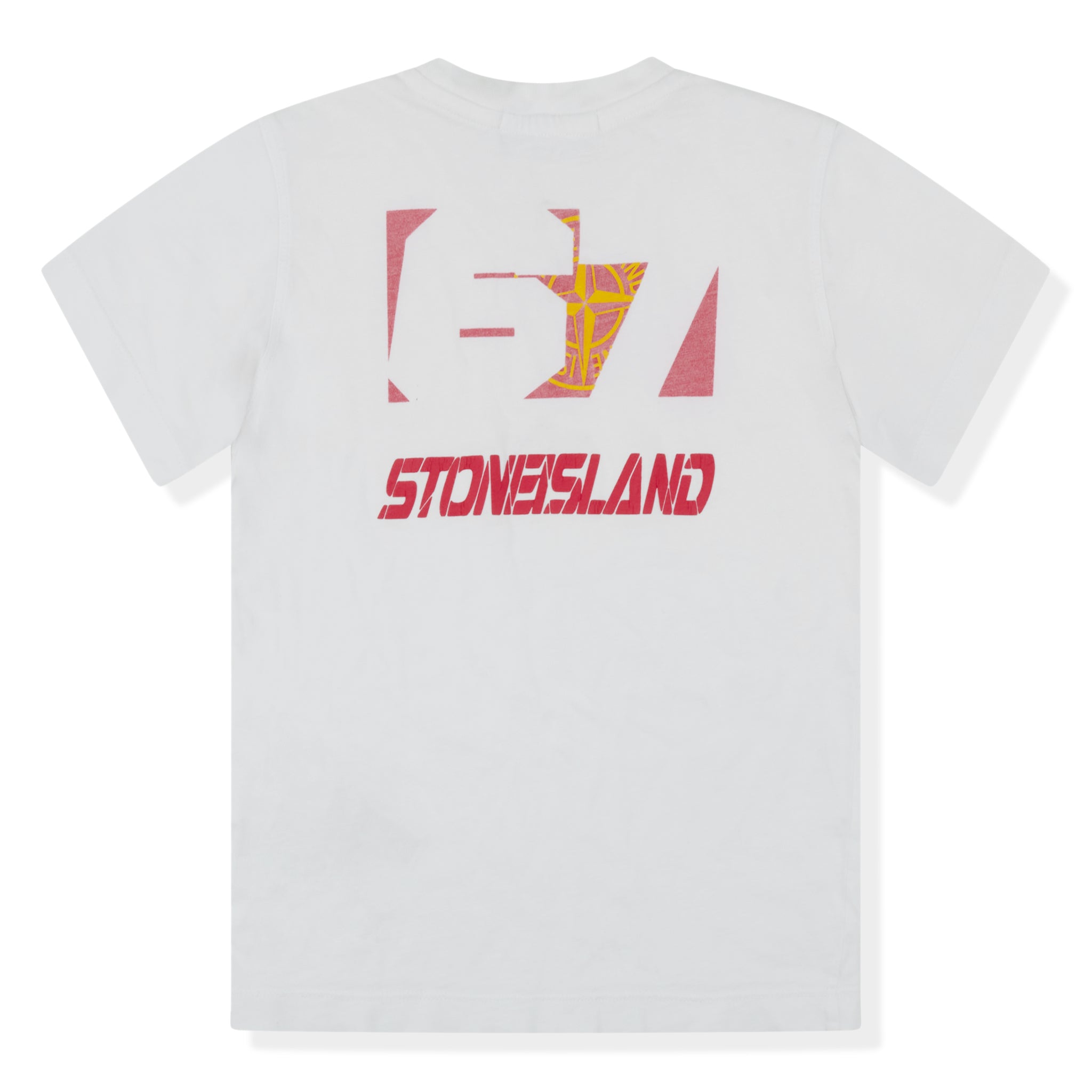 Image of Stone Island Junior Logo White T Shirt