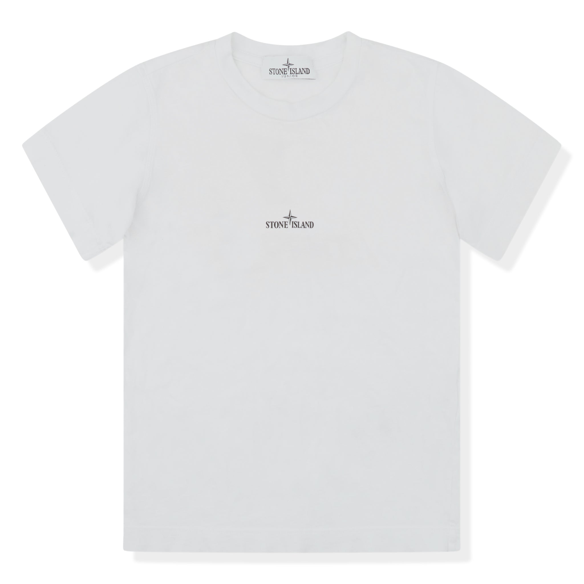 Image of Stone Island Junior Logo White T Shirt