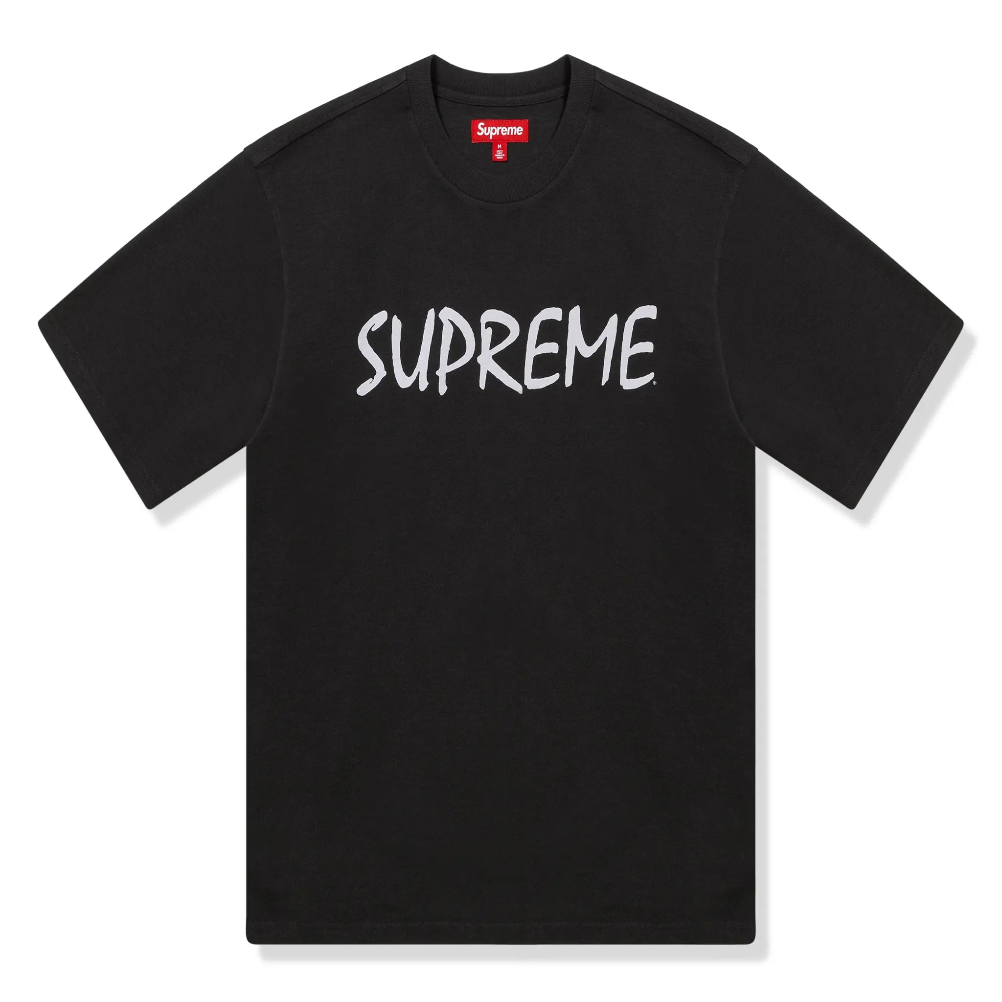 Front view of Supreme FTP S/S Black T Shirt FW24KN89 BLACK