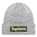 Supreme New Era Box Logo Ash Grey Beanie (FW23)