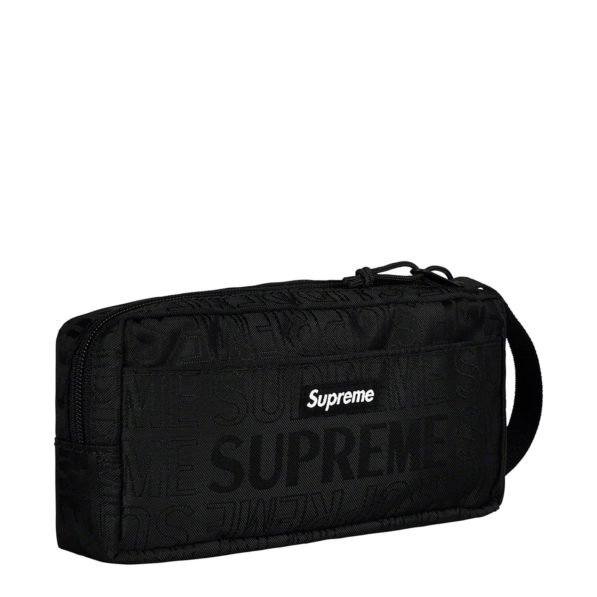 Front view of Supreme Organizer Black Pouch (SS19) SS19B14 BLACK