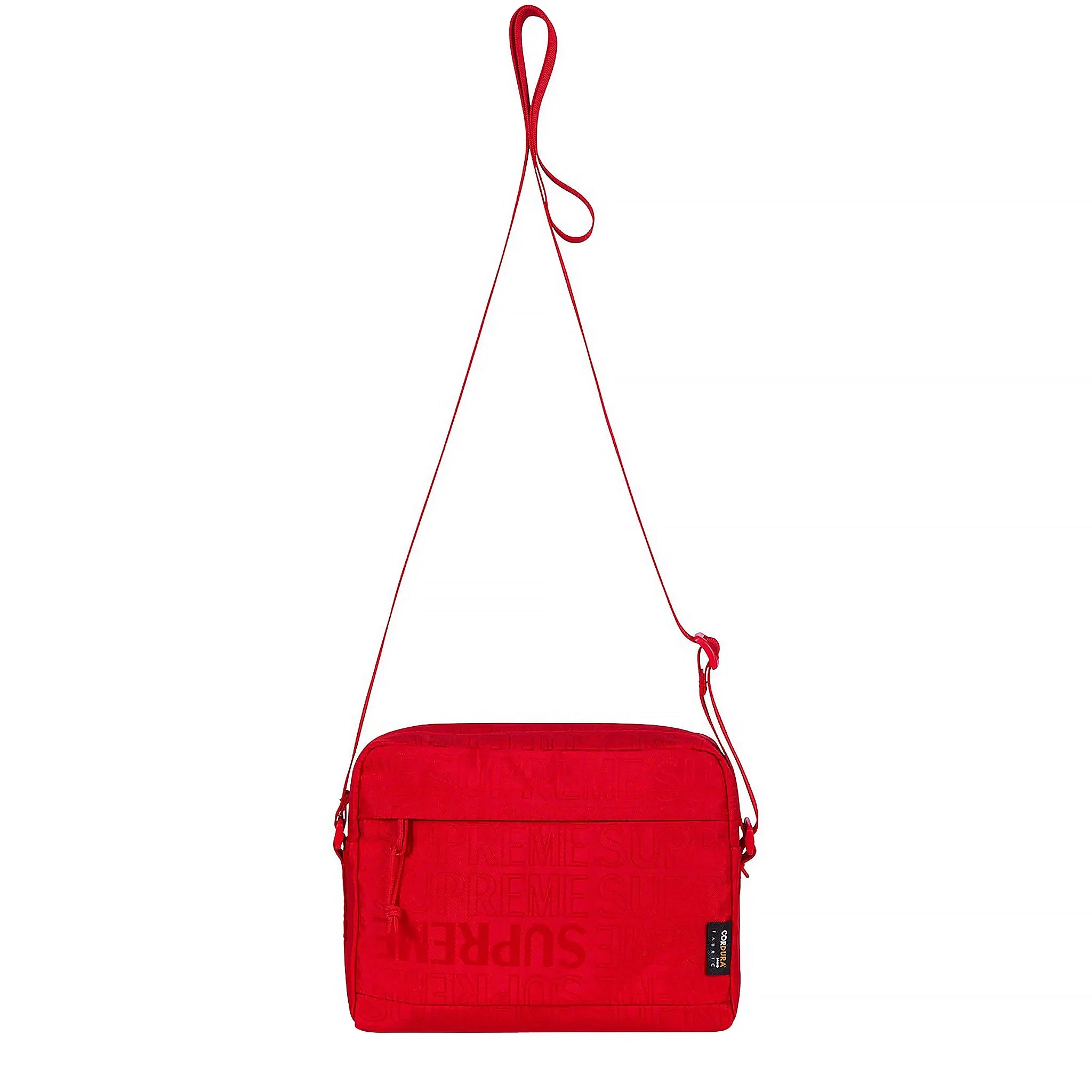 Back view of Supreme Red Shoulder Bag (SS19) SS19B10 RED 