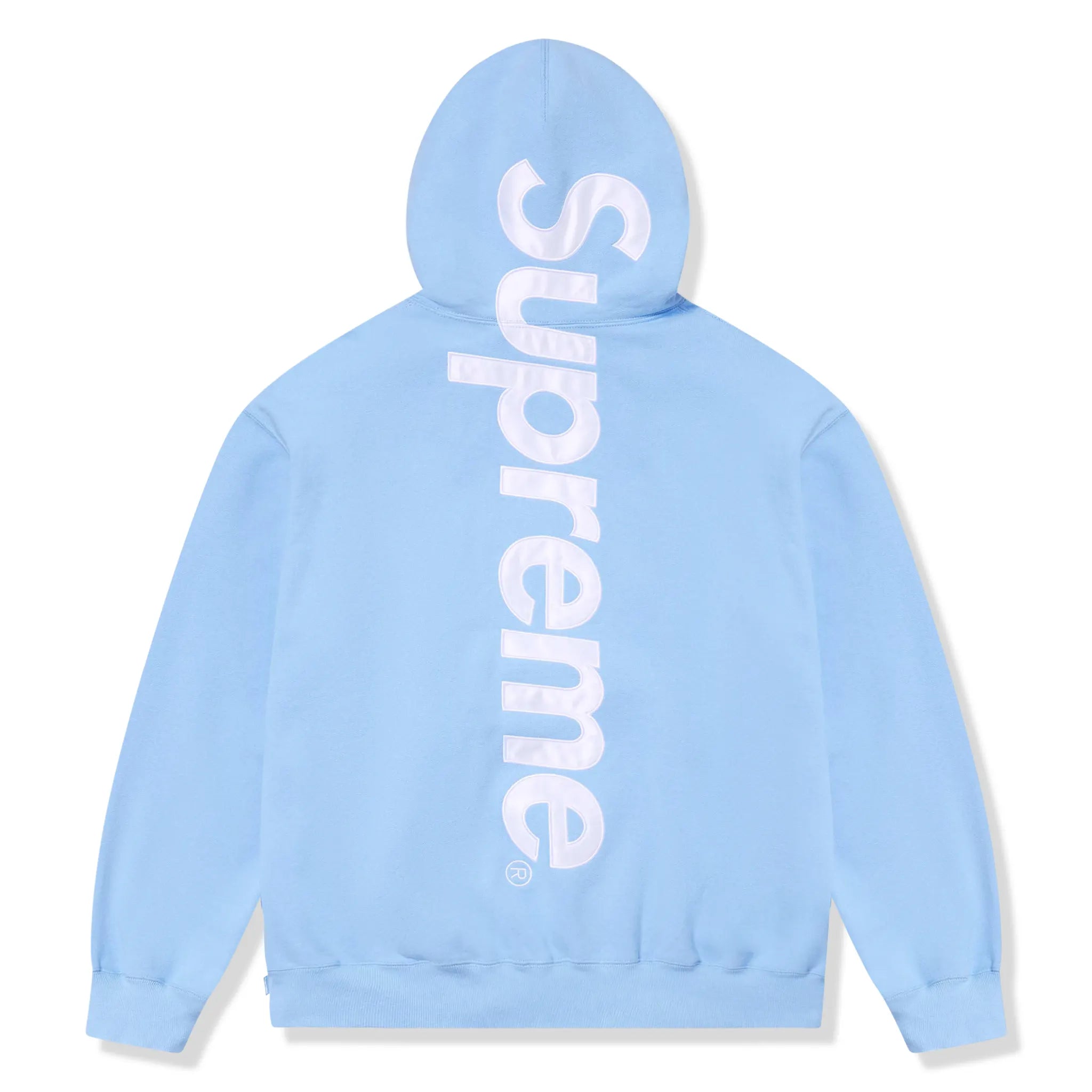 Supreme Satin Applique Light Blue Hoodie FW24SW37 LIGHT BLUE