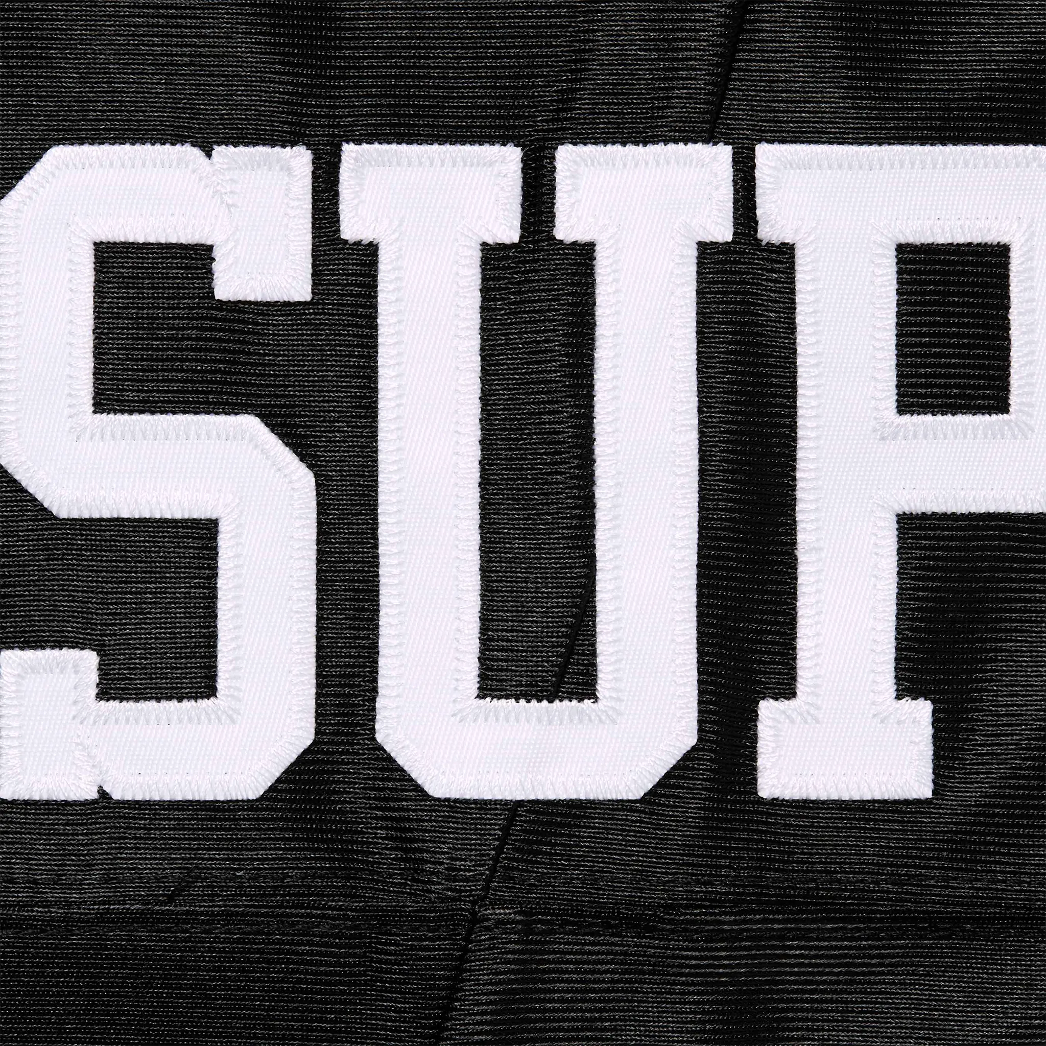 Detail view of Supreme Star Black Football Jersey FW24KN75 BLACK