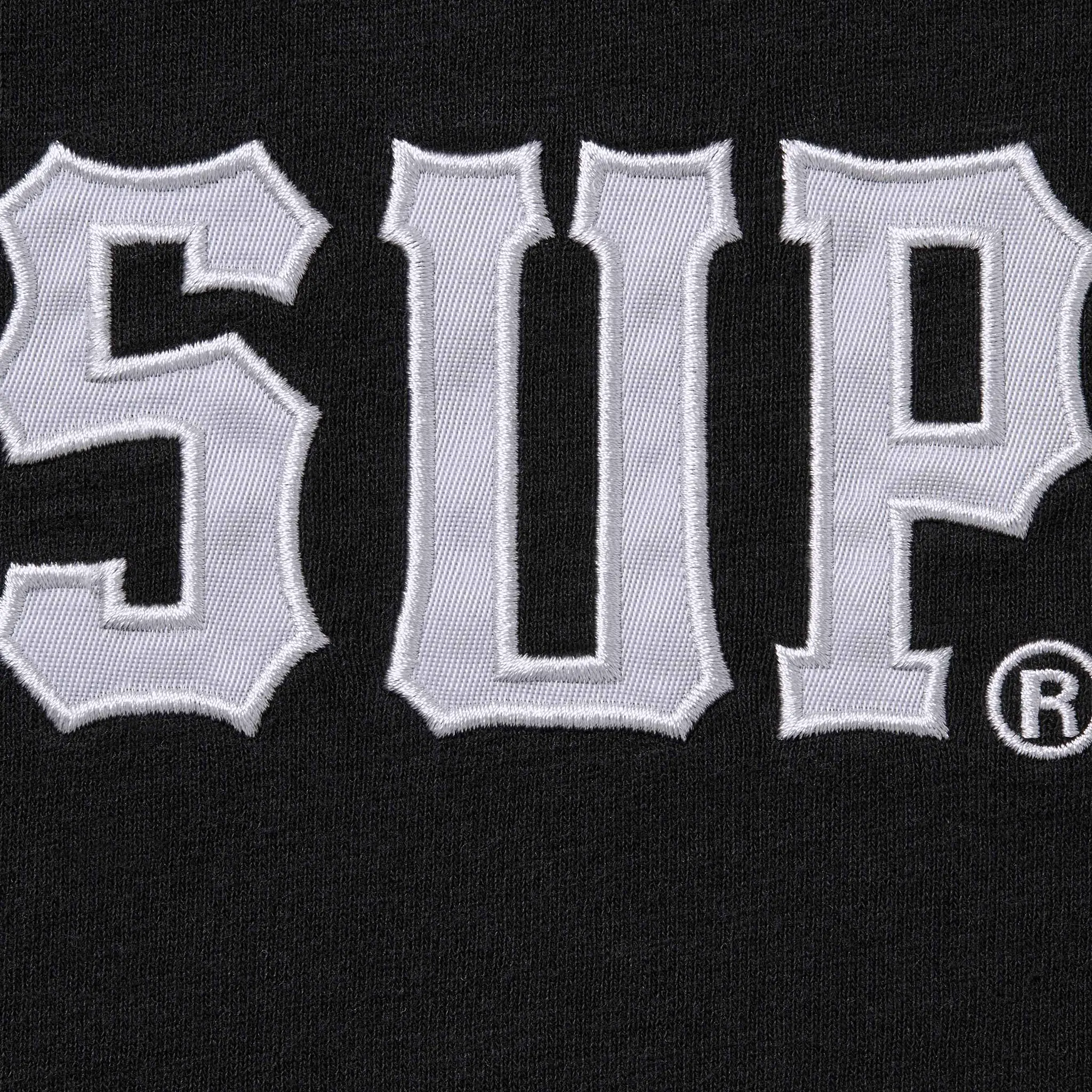 Supreme Twill Applique S/S Black T Shirt