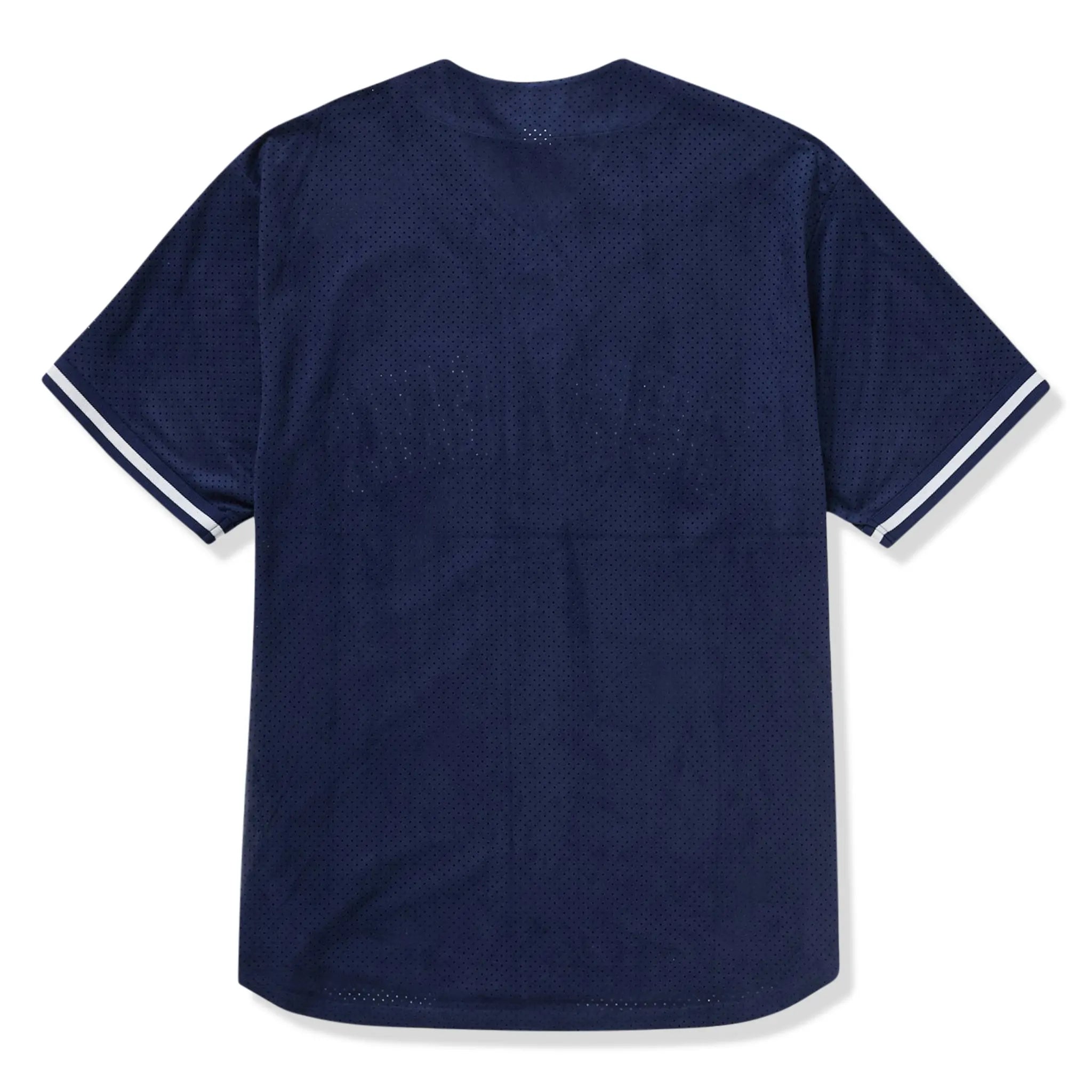 Supreme Ultrasuede Mesh Baseball Navy Blue Jersey | SS24KN22